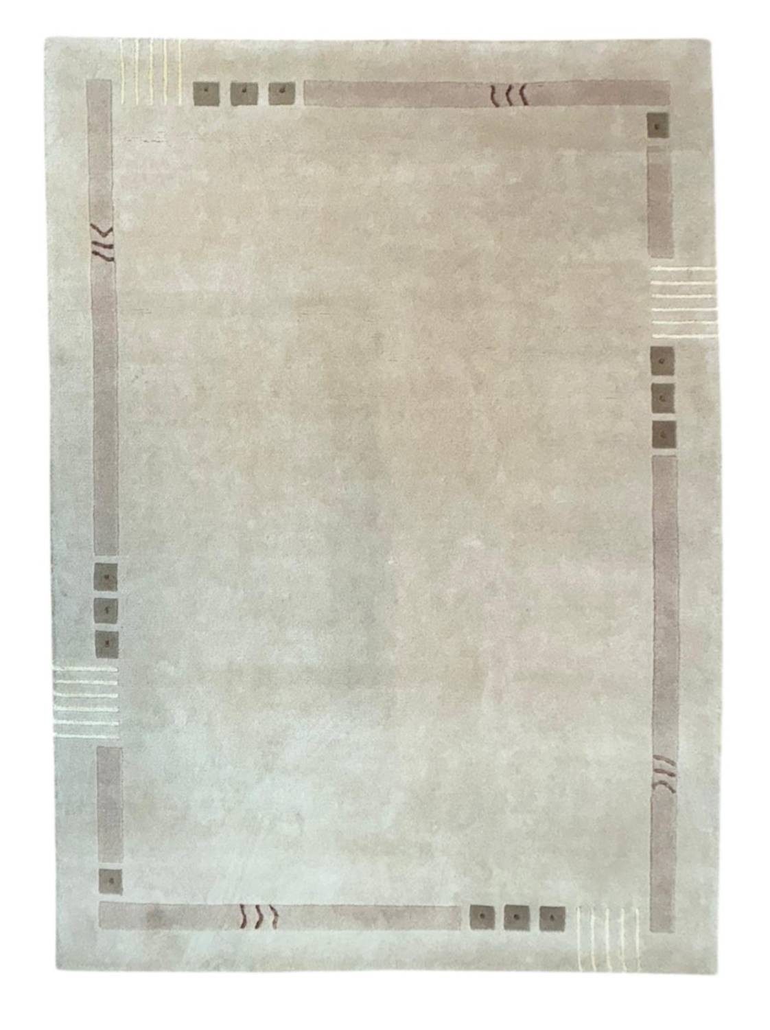 Rug Studios Teppich VENUS NEPAL - HANDGEKNÜPFT MODERN, Rechteckig, Höhe: 20 mm, Handgeknüpft, 170 x 240 cm, Natur