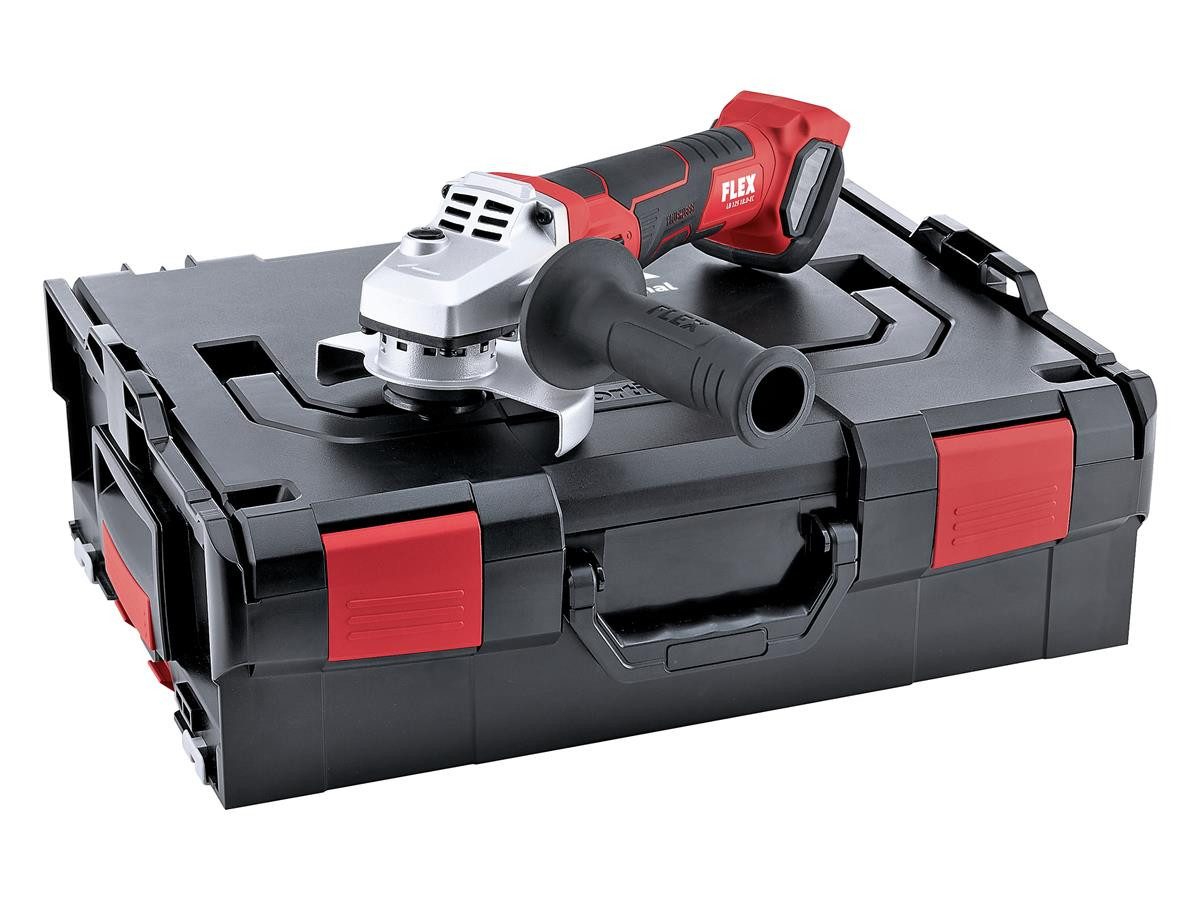 Flex Akku-Winkelschleifer LB 125 18.0-EC, ohne Akku und Ladegerät, inkl. L-BOXX