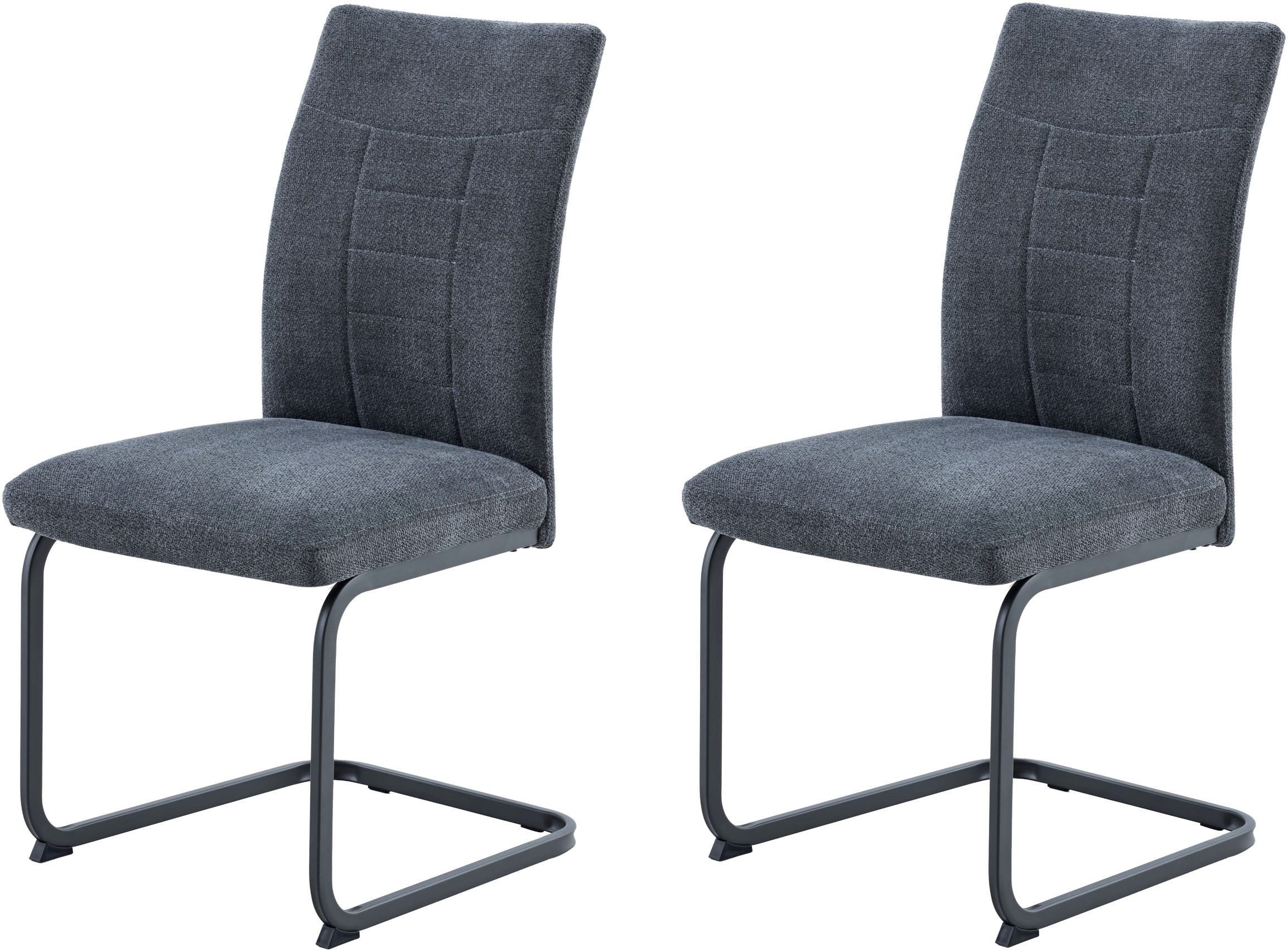 HELA Freischwinger AUGUSTA (Set, 2 St), Schwinger, XL-Sitzbreite, Wellenfederung, 140kg belastbar