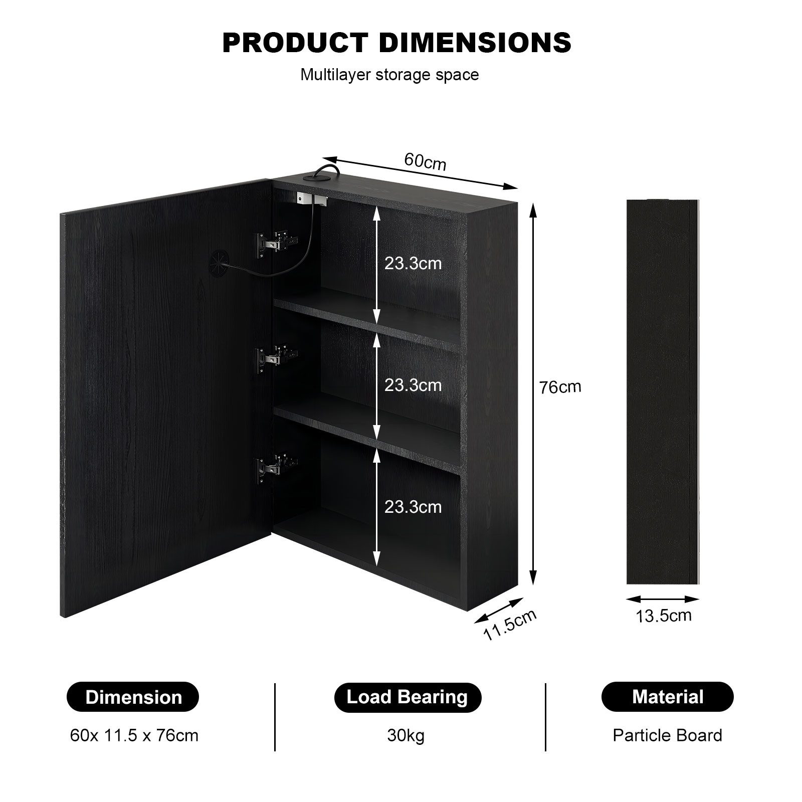 radelldar Badezimmerspiegelschrank Spiegelschrank bad mit beleuchtung und A günstig online kaufen