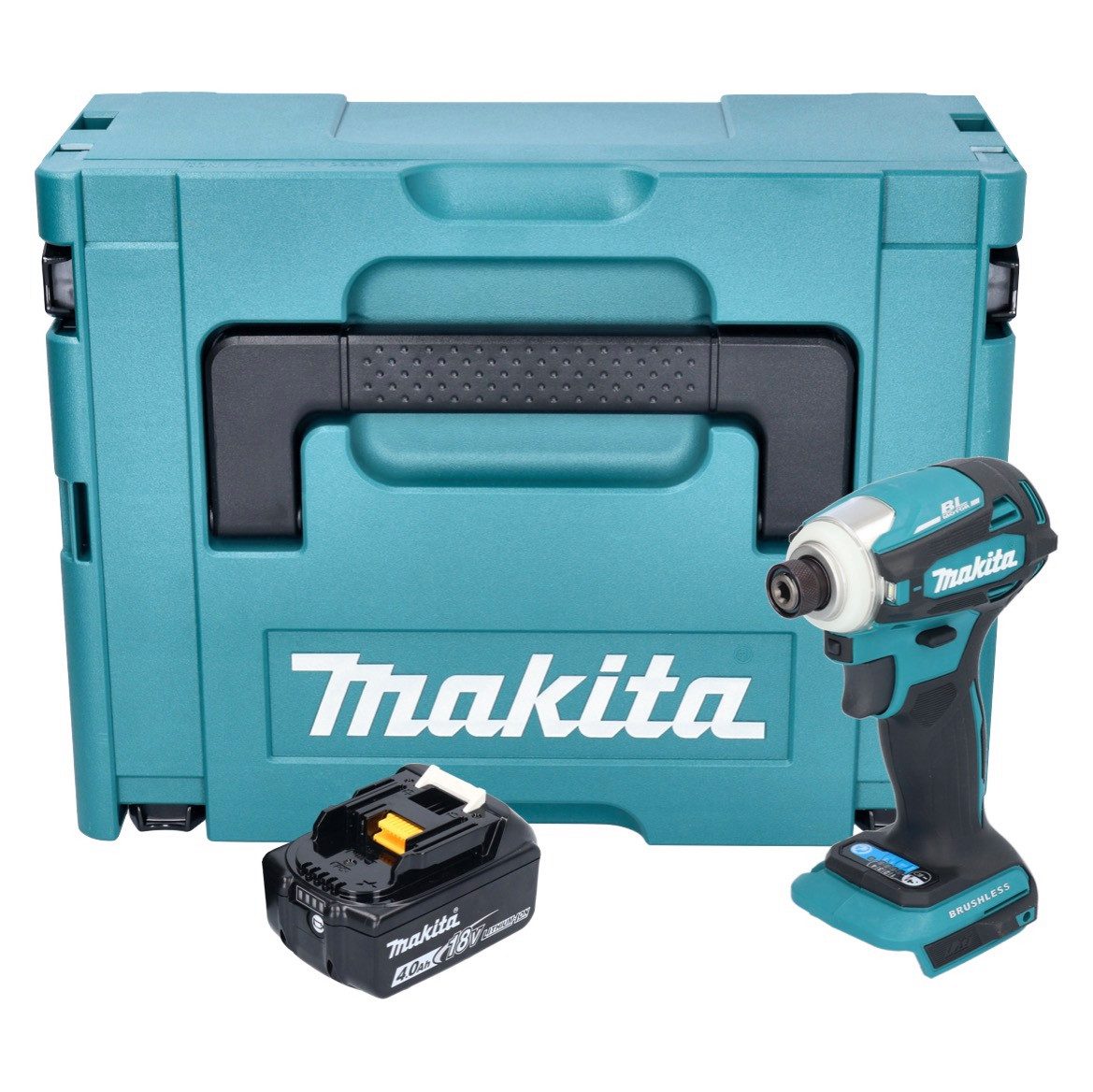 Thumbnail - Makita Akku-Schlagschrauber Makita DTD 172 M1J Akku Schlagschrauber 18 V 180 Nm 1/4" Brushless + 1