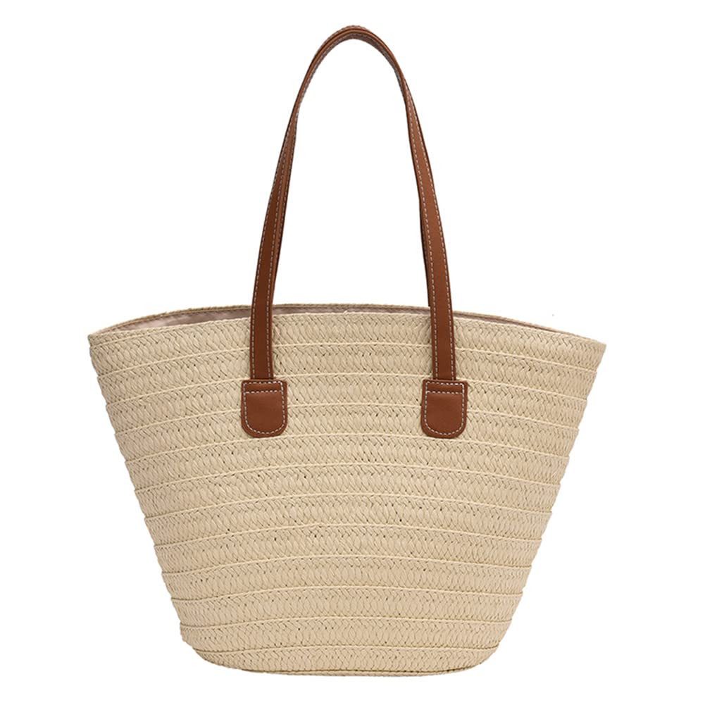 Zaewry Strandtasche Damen Böhmische Stroh Handtasche,Sommer Strandtasche Stroh Groß, für Reisen Strand