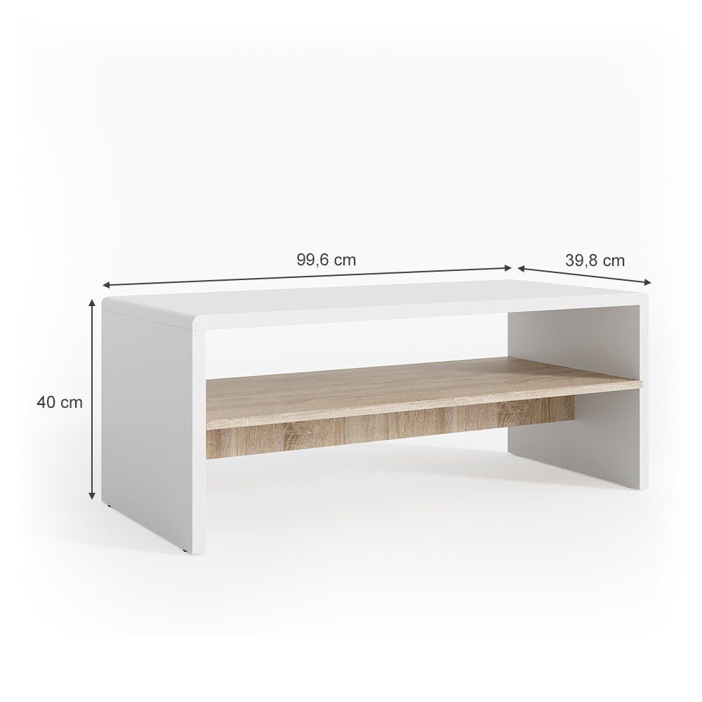 Couchtisch Vicco Sofatisch Kaffeetisch Beistelltisch Sonoma