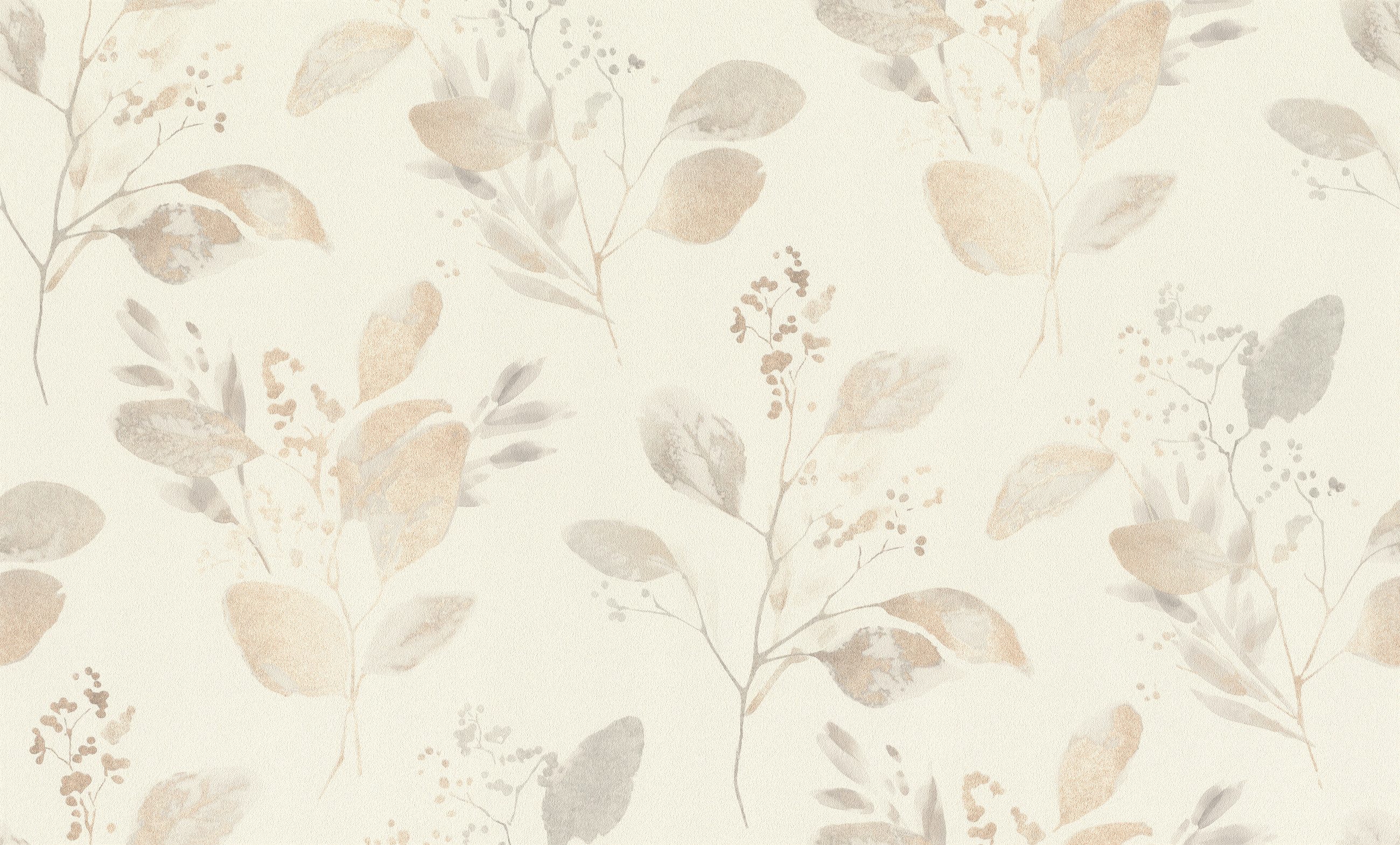 Rasch Vliestapete, leicht gekörnt, Pflanzen, (1 St), Vintage, doppelbreit (106cm)