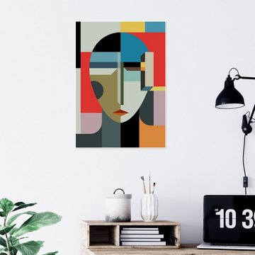 Posterlounge Poster THE USUAL DESIGNERS, Porträt einer Frau, Wohnzimmer Modern Digitale Kunst