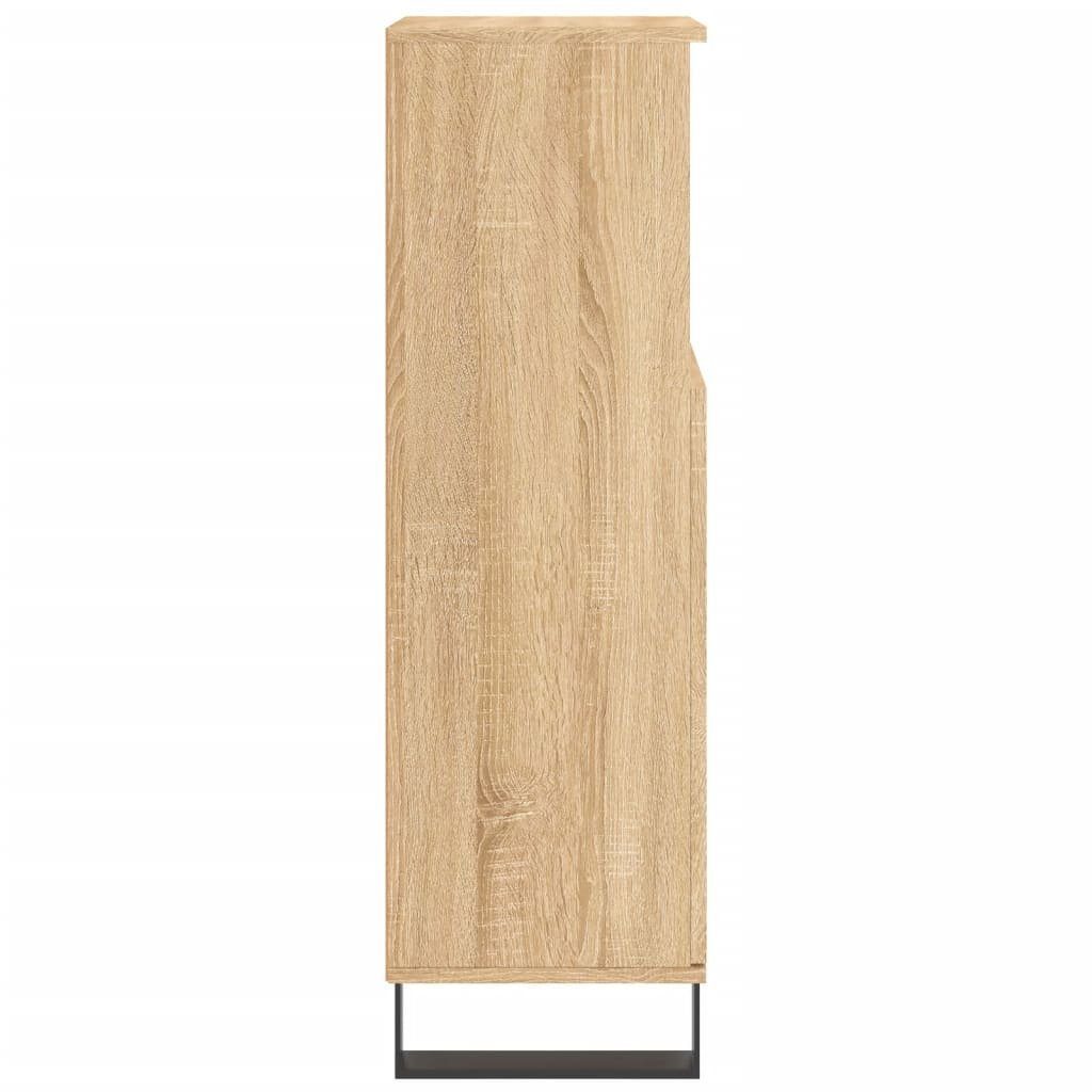 Badezimmerspiegelschrank Sonoma-Eiche vidaXL 30x30x100 Eiche Sonoma cm (1-St) Badschrank Holzwerkstoff