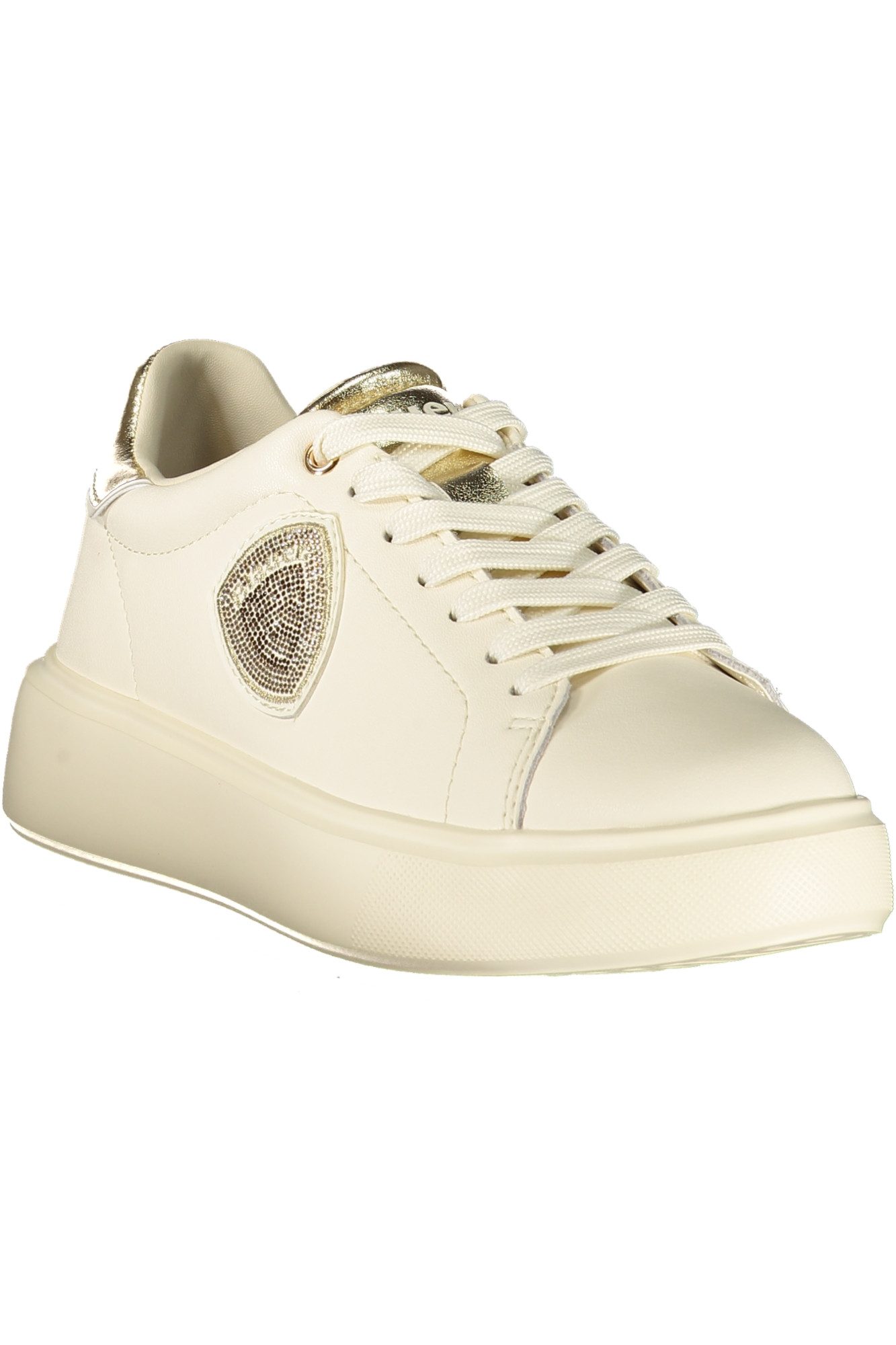 Blauer Sneaker Stylischer Damenschuh Beige: Sportliches Design mit