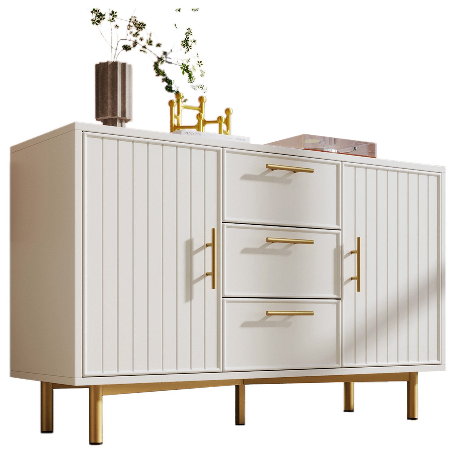 OUTMAX Sideboard Kommode, Verstellbare Ablage, für Wohnzimmer Schlafzimmer, günstig online kaufen