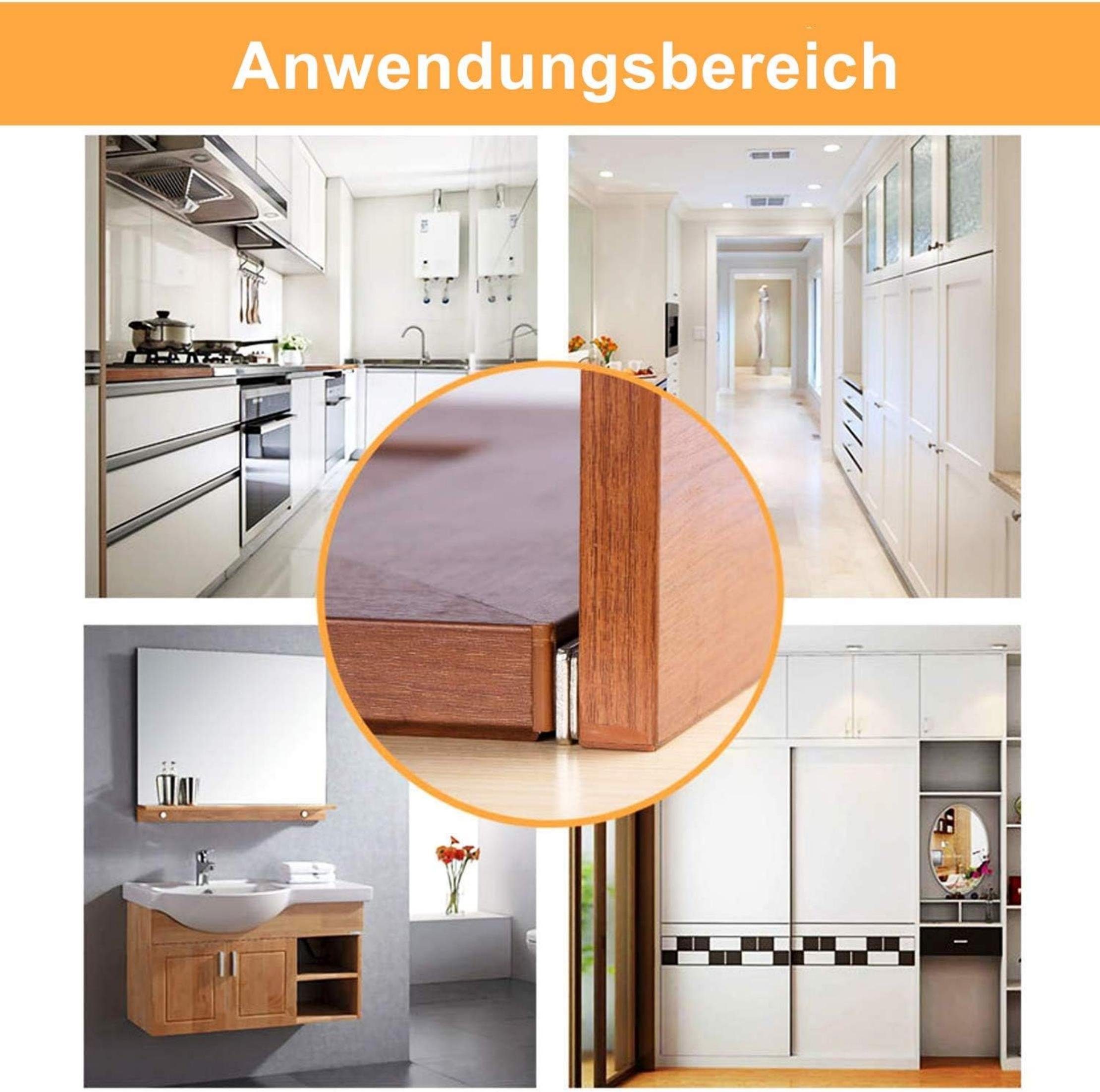 Coonoor Haftmagnetschnäpper 8er Magnetschnäpper Edelstahl Stark Tür Fenster Türmagnet, Leichte und kleine Schranktüren, Schubladen, Deckel, Schrankschiebetüren  – Bild 5 von 5