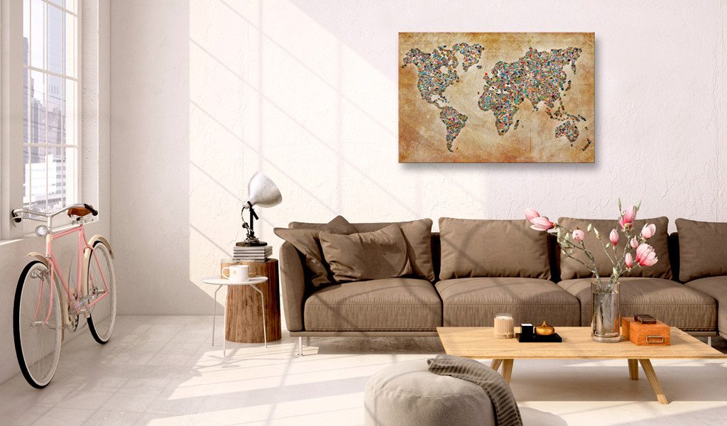 Artgeist Wandbild Postcards from the World