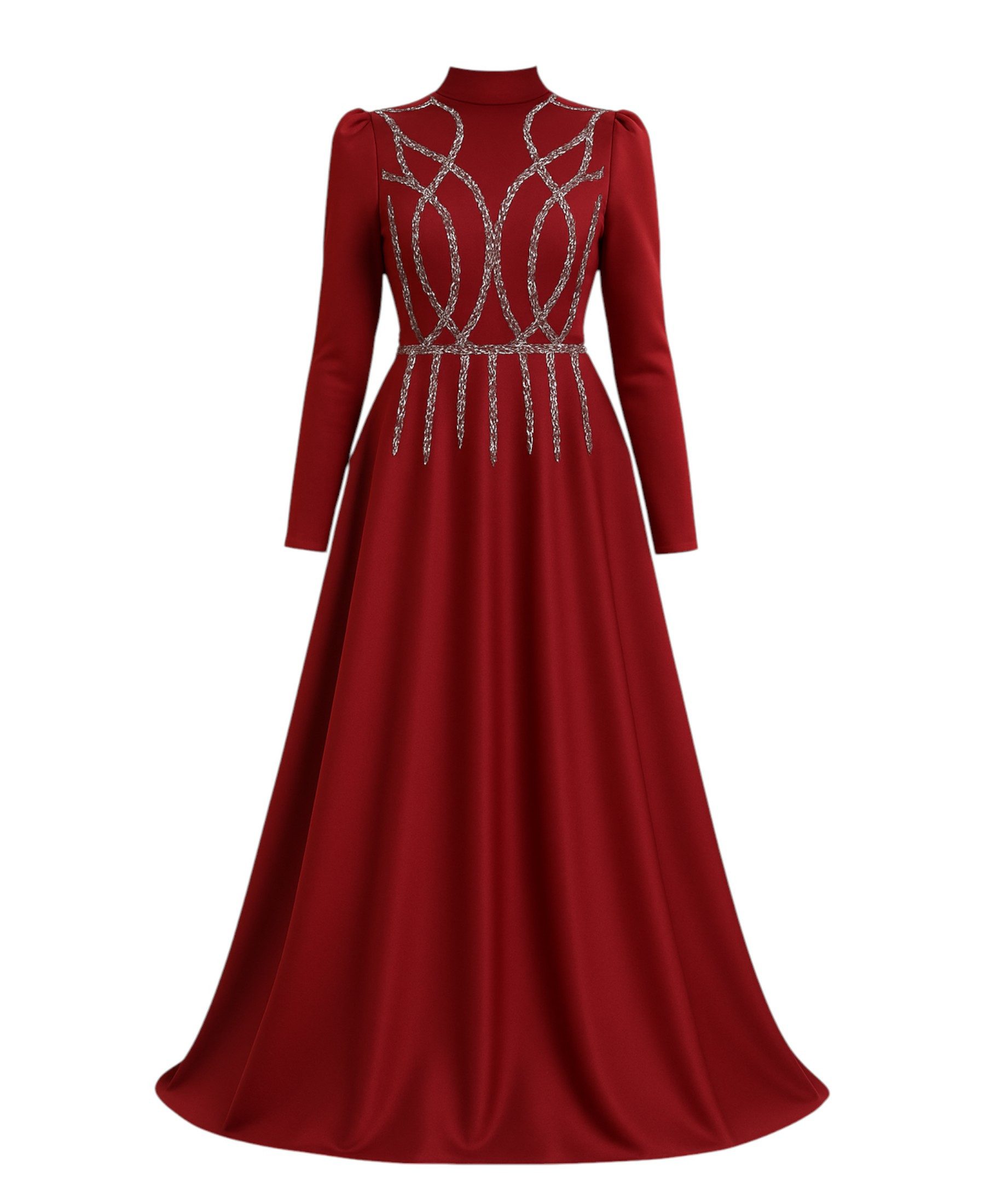 fashionshowcase Satinkleid Maxikleid in Satinoptik mit günstig online kaufen