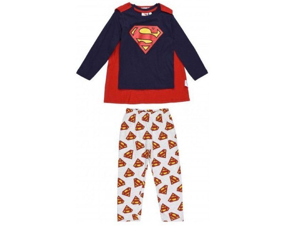 Superman Schlafanzug Superman Pyjama Gr. 140
