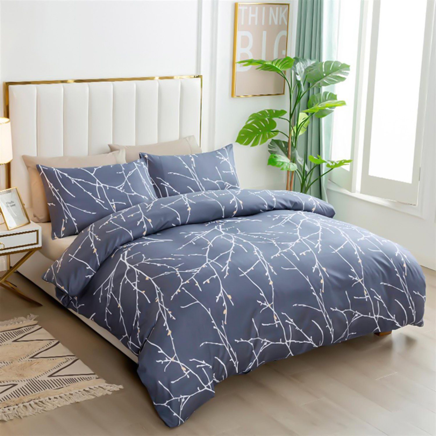 Intirilife Bettwäsche, Polyester, 2 teilig, Bettwäsche günstig online kaufen
