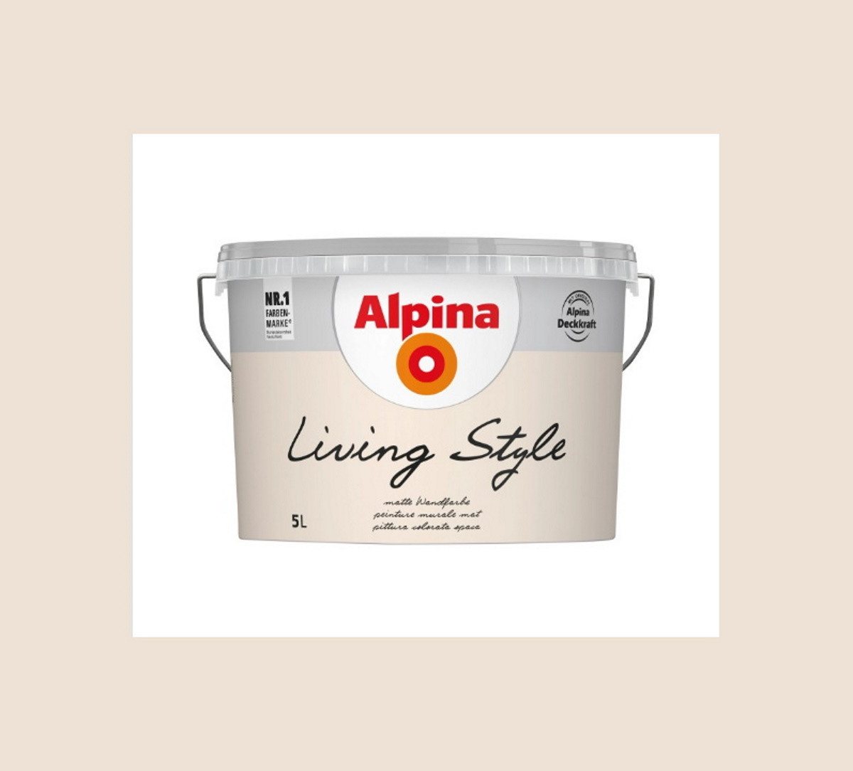 Thumbnail - Alpina Wandfarbe Alpina Living Style 5 Liter bunte Wandfarbe hochdeckend, fertig abgetönte Wandfarbe
