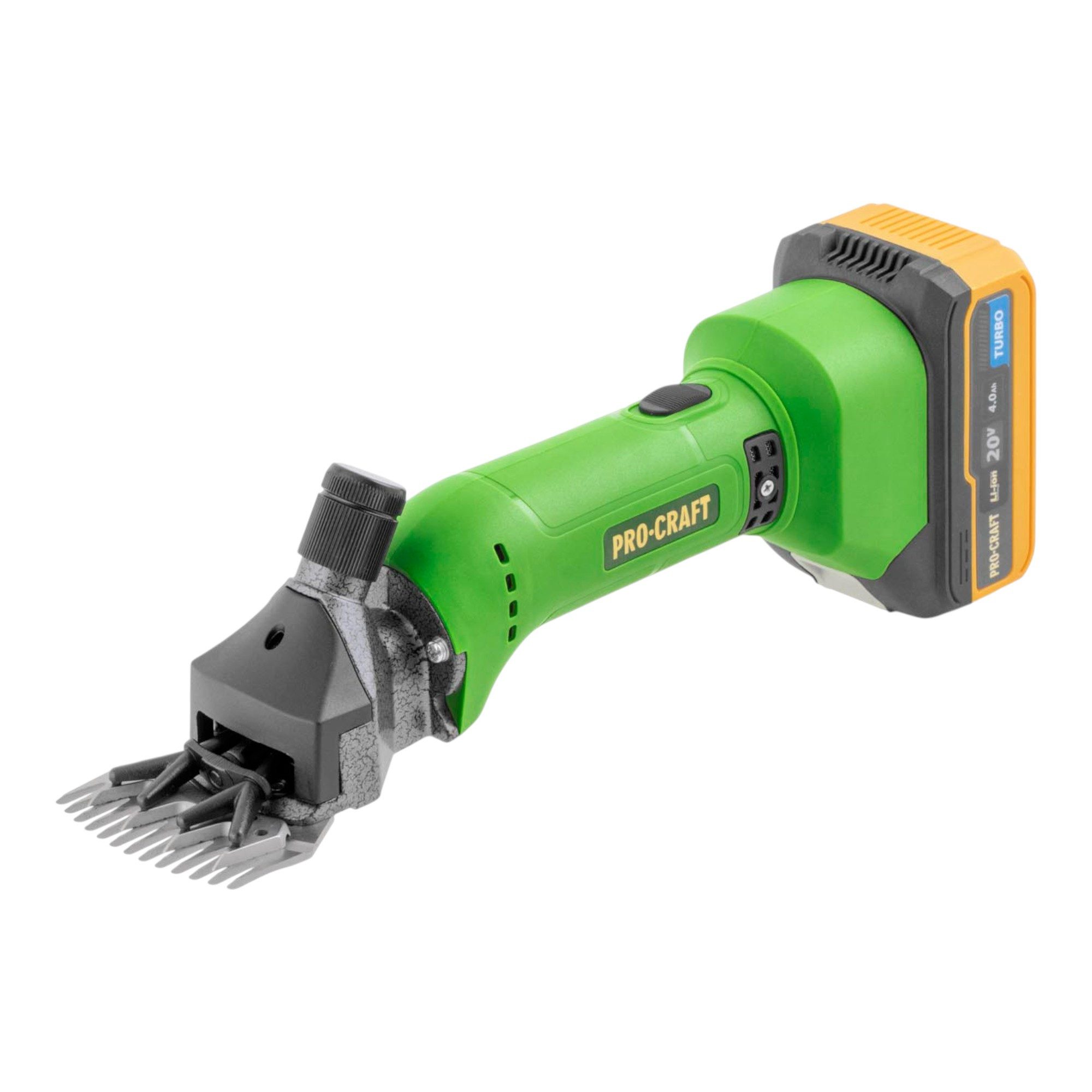 PRO CRAFT Akku-Grasschere SC20 20 V 76 mm + 1x Akku 4,0 Ah + Ladegerät + Koffer