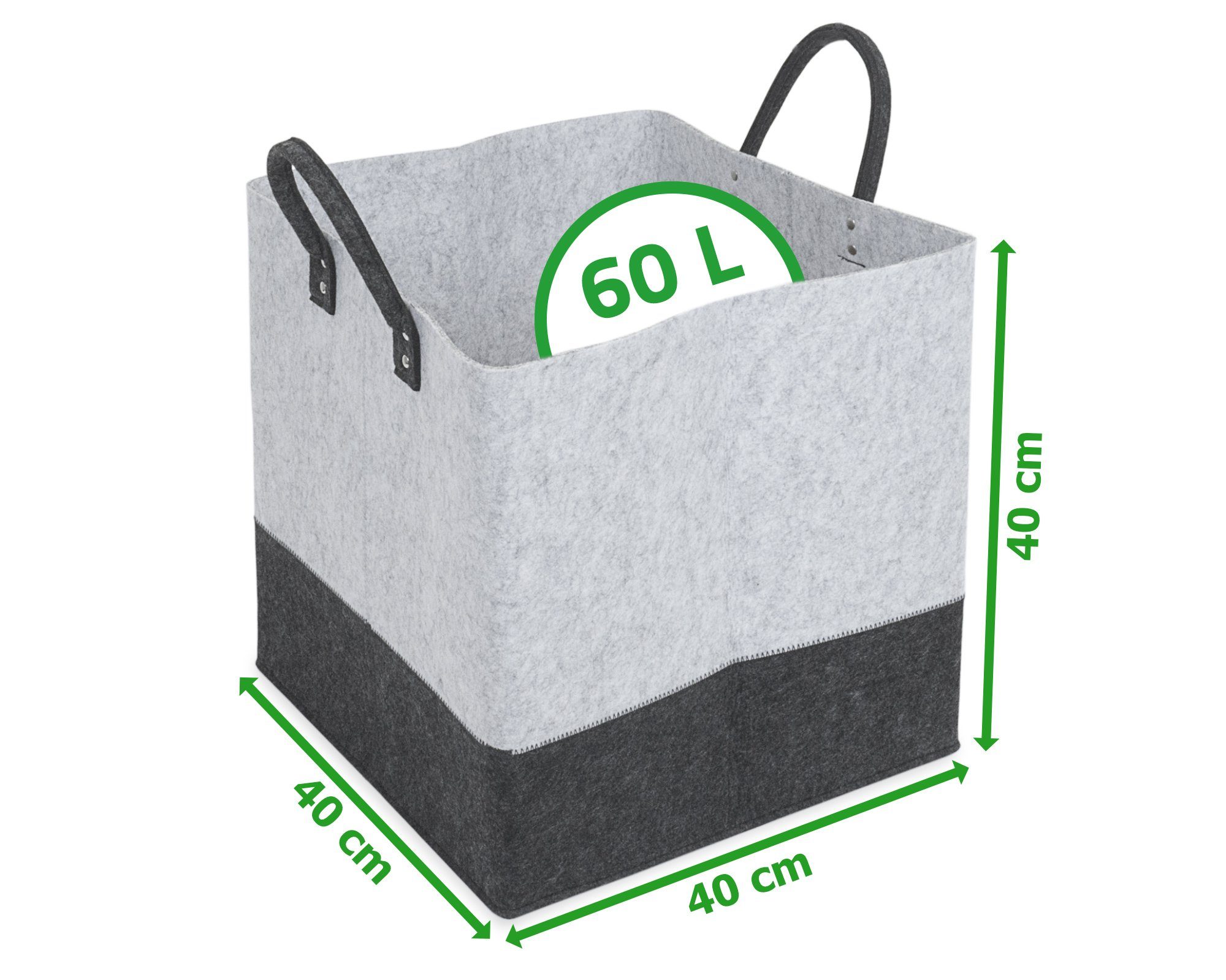 ONDIS24 Tragetasche Filztasche Tragetasche für Holz und Pellets