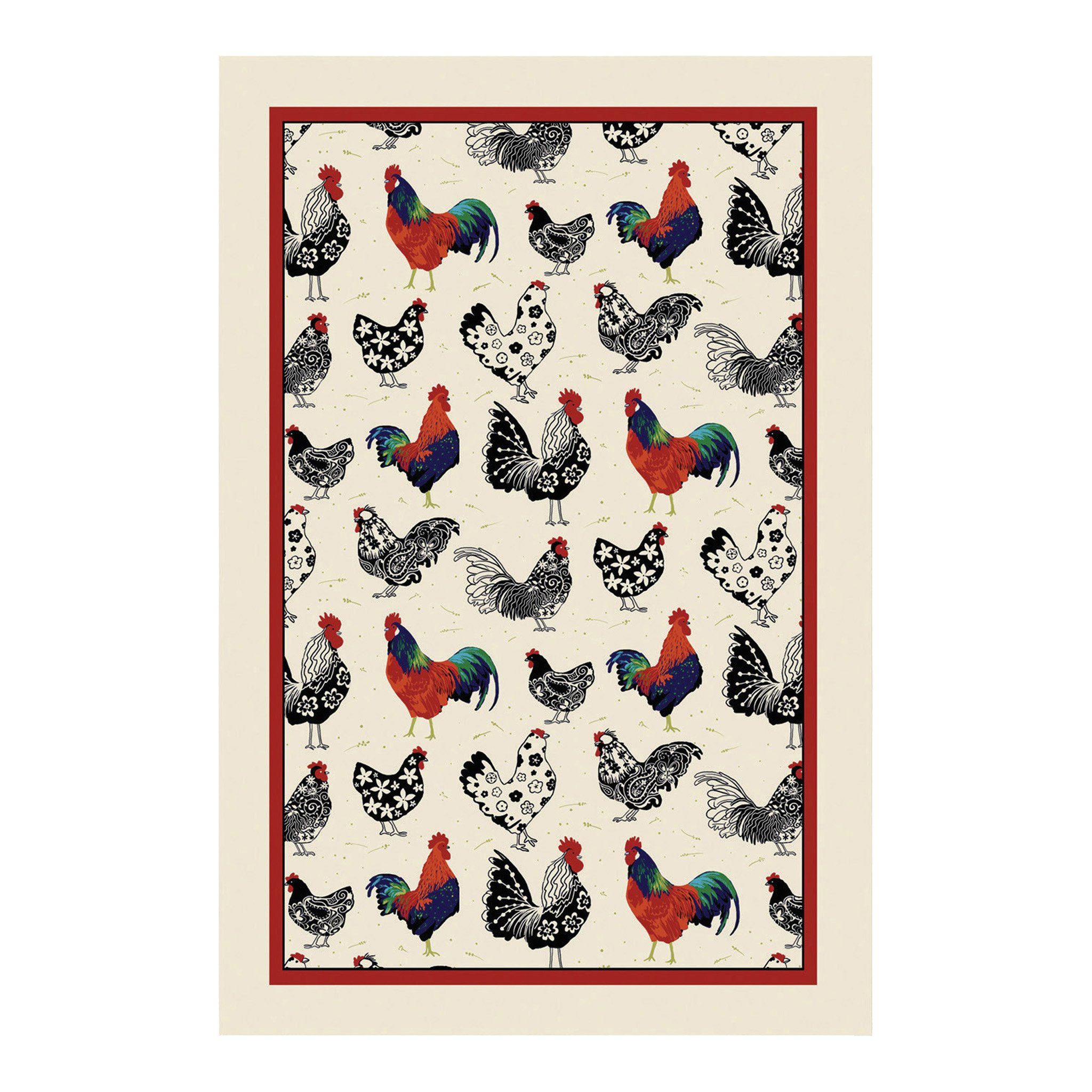 Weavers Ergänzung für Rooster, 48x74 Küche, (Set, Baumwolle, cm 100% 1-tlg), Ihre perfekte Ulster Geschirrtuch