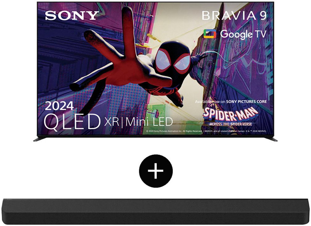 Sony 75XR90 QLED Mini LED-Fernseher (189 cm/75 Zoll, Google TV, Smart-TV, BRAVIA 9, 4K HDR,Dolby Vision&Atmos + Bravia Theatre Bar 9 Soundbar) schwarz ! RABATT: 13.78% Sony 75XR90 QLED Mini LED-Fernseher (189 cm/75 Zoll, Google TV, Smart-TV, BRAVIA 9, 4K HDR,Dolby Vision&Atmos + Bravia Theatre Bar 9 Soundbar) schwarz ! RABATT: 13.78%