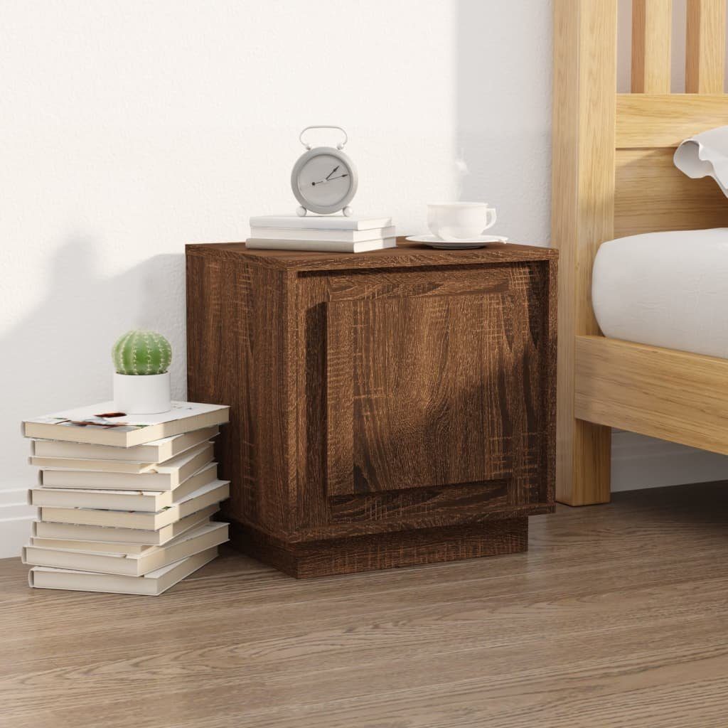 Nachttisch Moderner 44x35x45 cm in Braun Massivholz Optik
