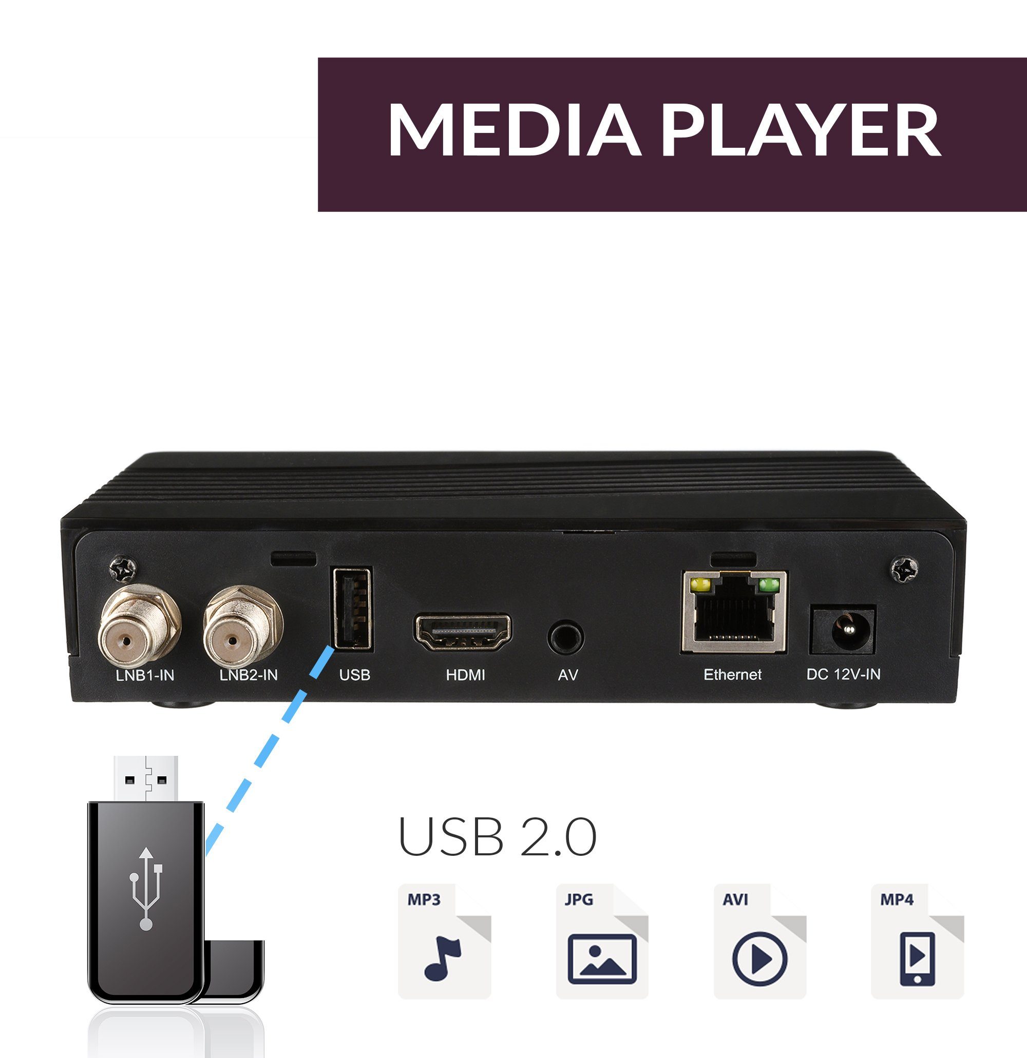 Xoro HRS 9194 TWIN, PVR Ready - 2 Aufnahmen gleichzeitig möglich, Full HD SAT-Receiver