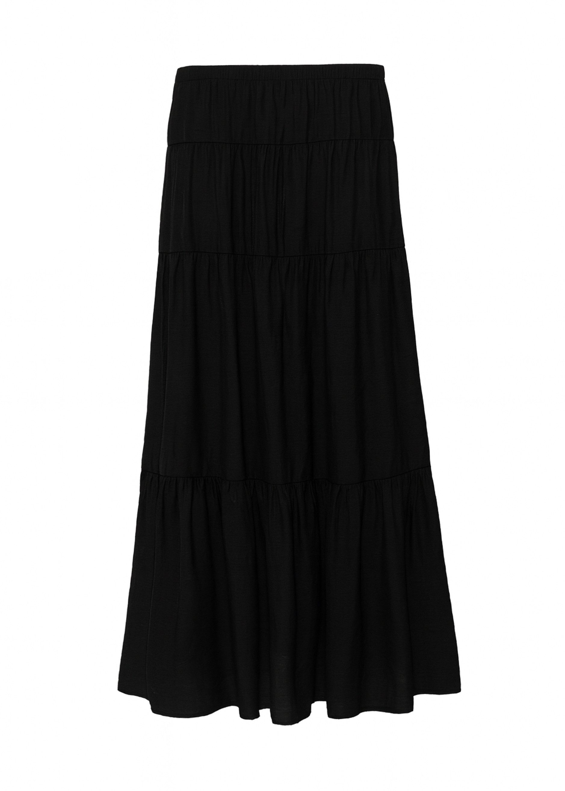 SASSYCLASSY A-Linien-Rock Glänzender Maxi Volantrock für günstig online kaufen