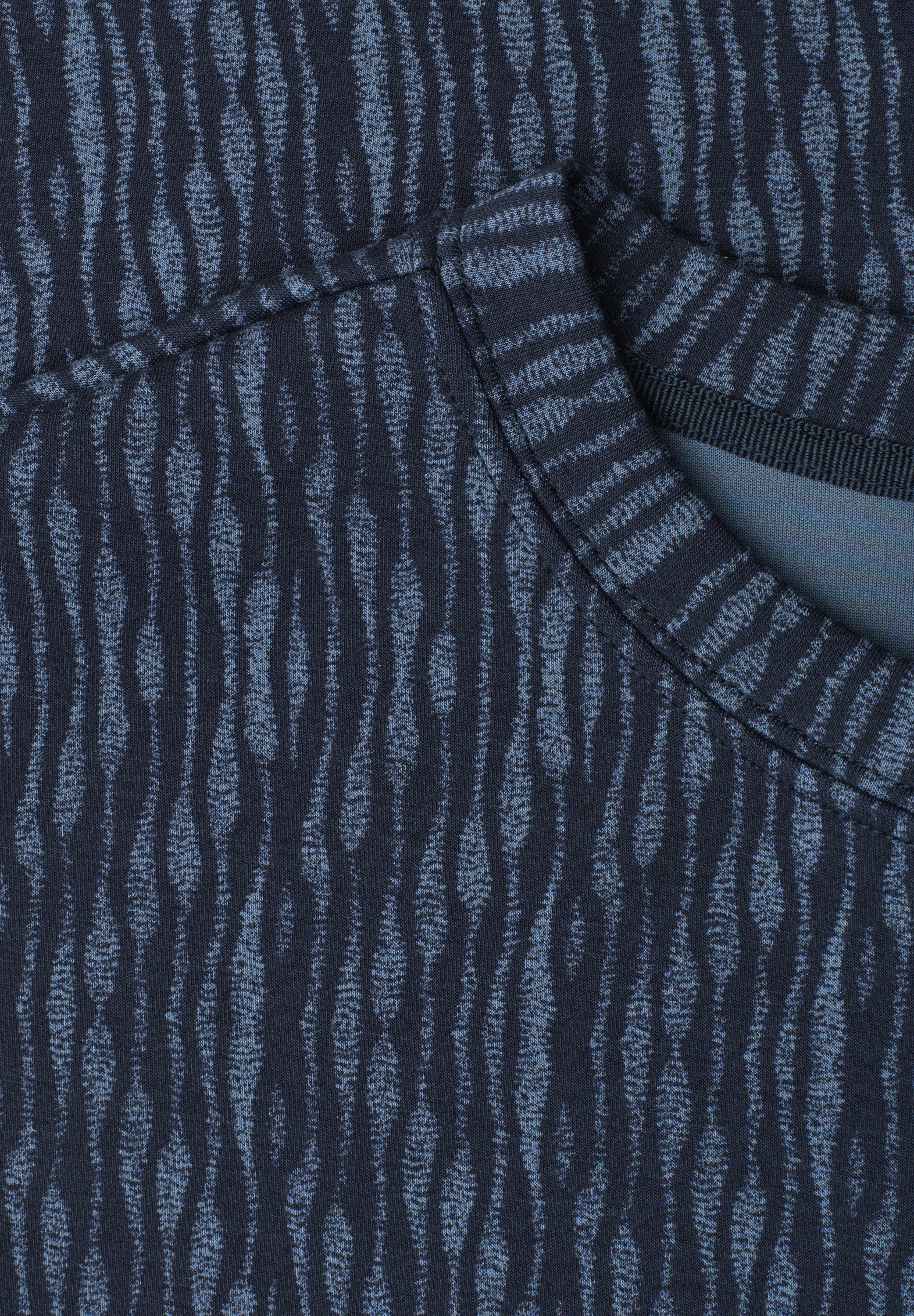 STREET ONE Kurzarmshirt Sommershirt mit Glitzer und grafischem Muster – Bild 5 von 5