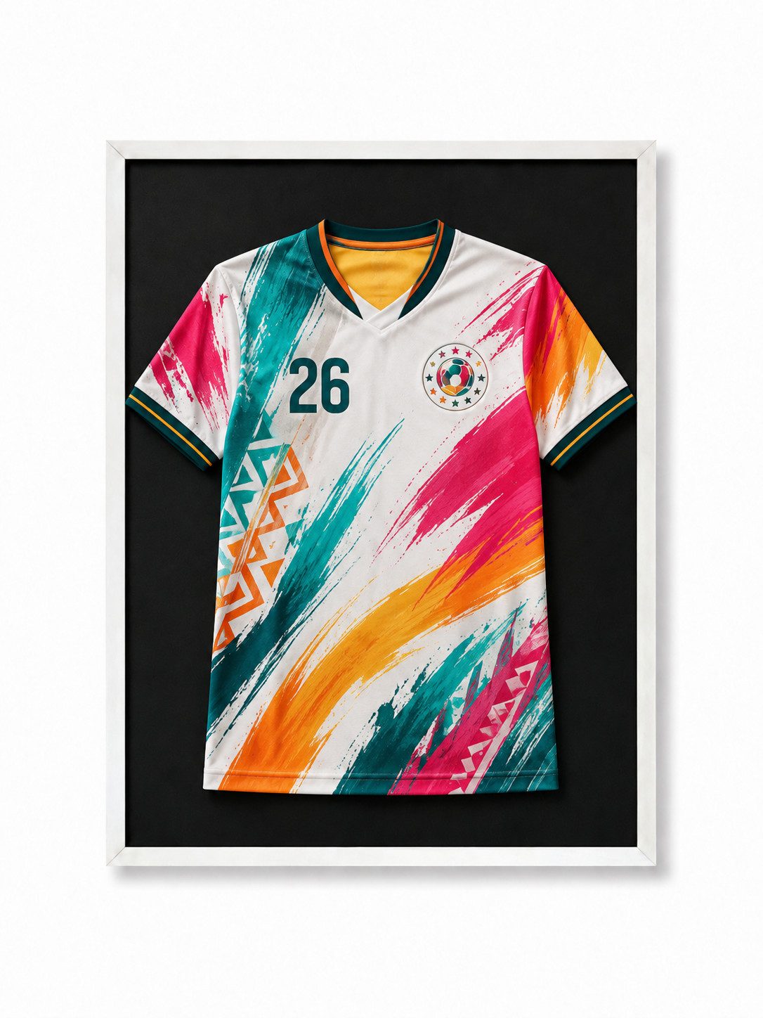 Panorahma Bilderrahmen Trikotrahmen 70x90 cm Silber für Fußball & Basketballtrikots, für 1 Bilder, 1 Rahmen
