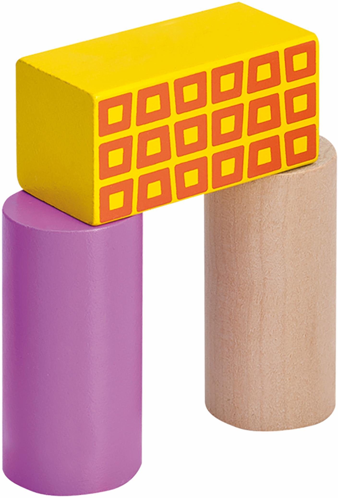 Eichhorn Color, Holzbausteine Spielbausteine, (50 St)