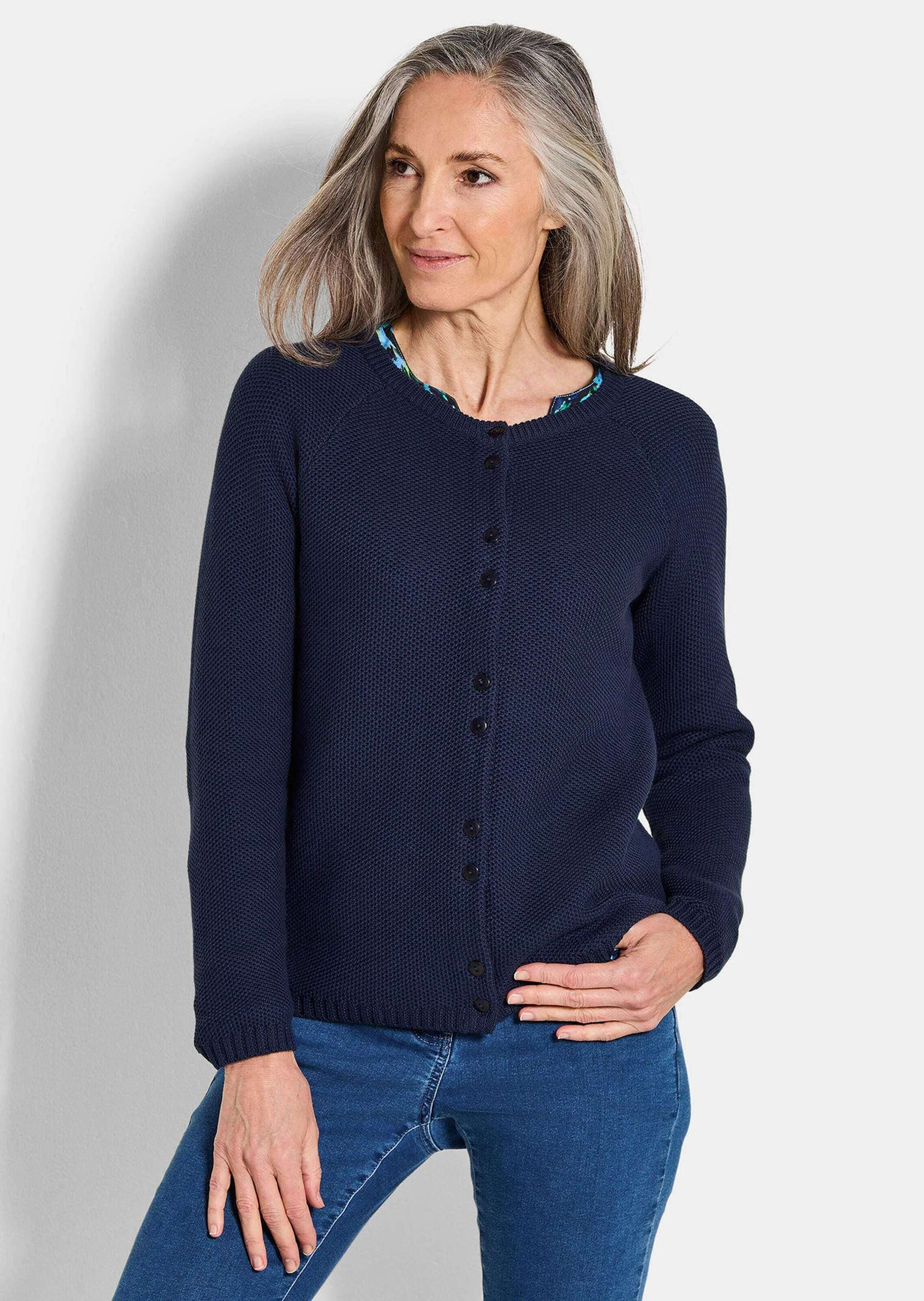 GOLDNER Strickjacke Strickjacke aus reiner Baumwolle günstig online kaufen