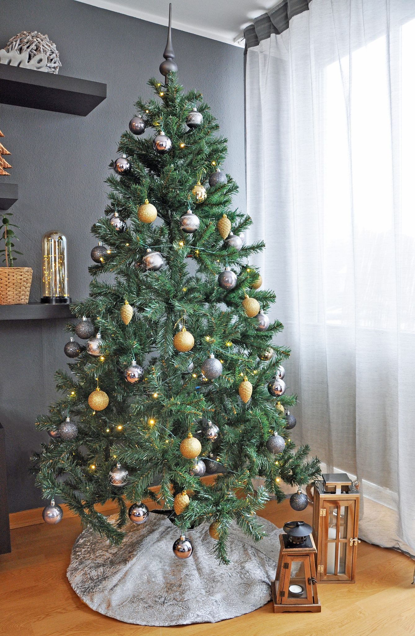 JACK Weihnachtsbaumdecke Kuschlige Christbaumdecke Rund Ø 90cm Weihnachtsbaumdecke Baumrock, Weihnachtsbaum Decke Unterlage Baumteppich Tannenbaumdecke