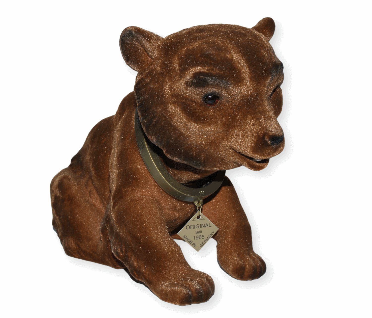 Rakso Oskar Schneider GmbH Tierfigur Wackelfigur Braunbär H 18 cm groß sitzend Dekofigur mit Wackelkopf