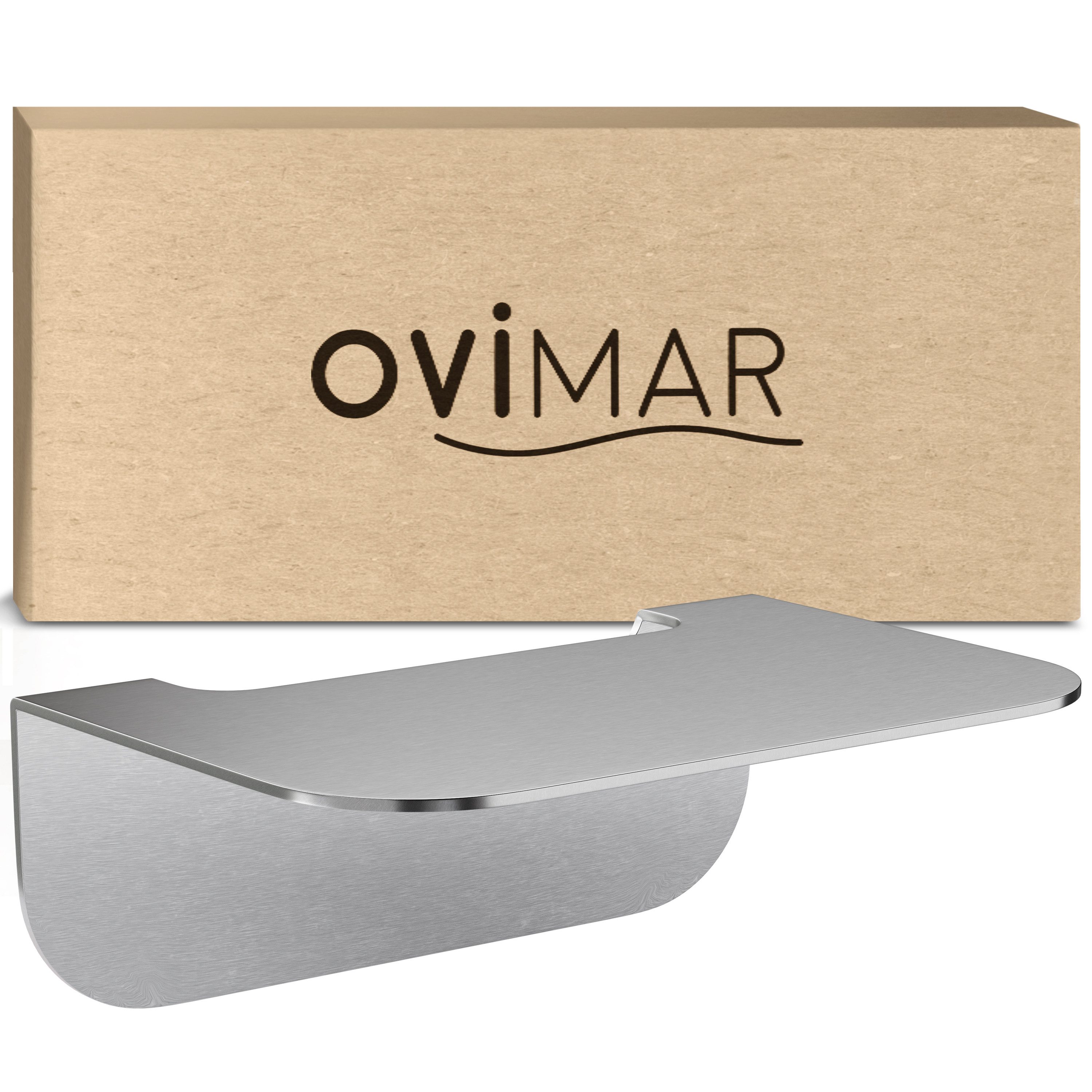 ovimar Badregal, 1-tlg., aus Edelstahl in Silber zur Zum Kleben