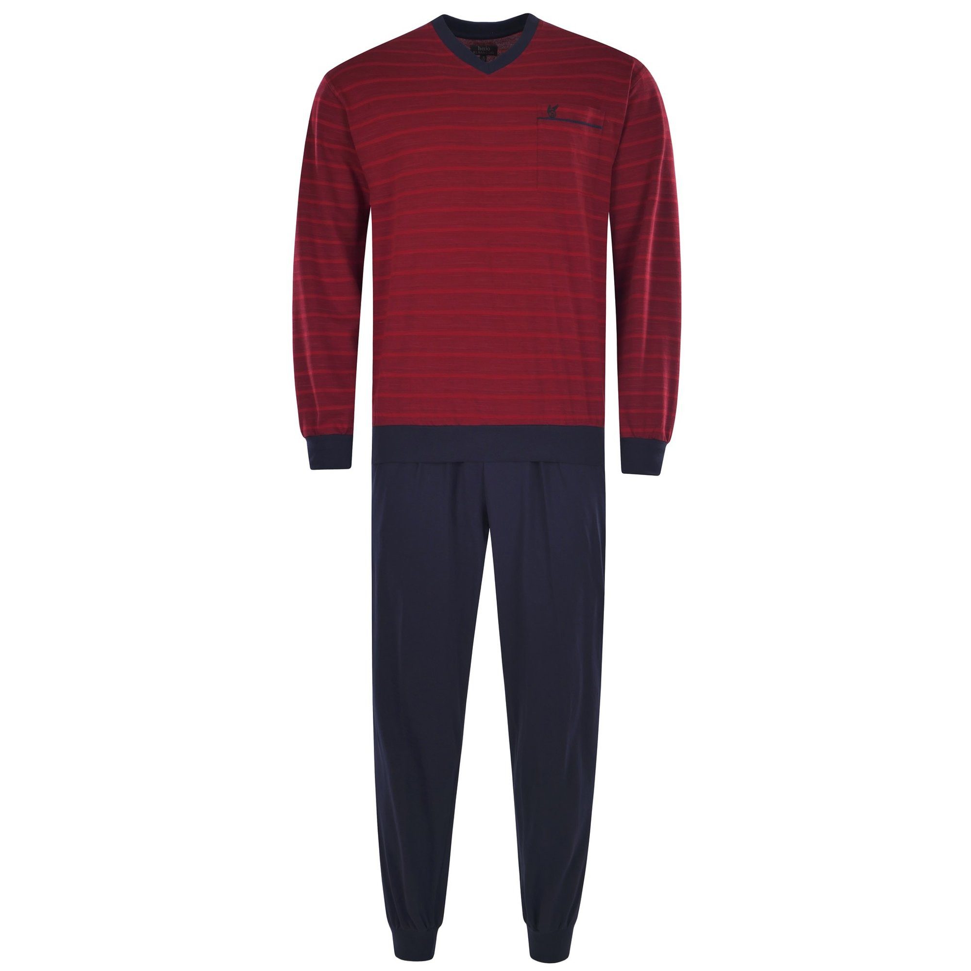 Hajo Pyjama Herren Pyjama Baumwolle (2 tlg)