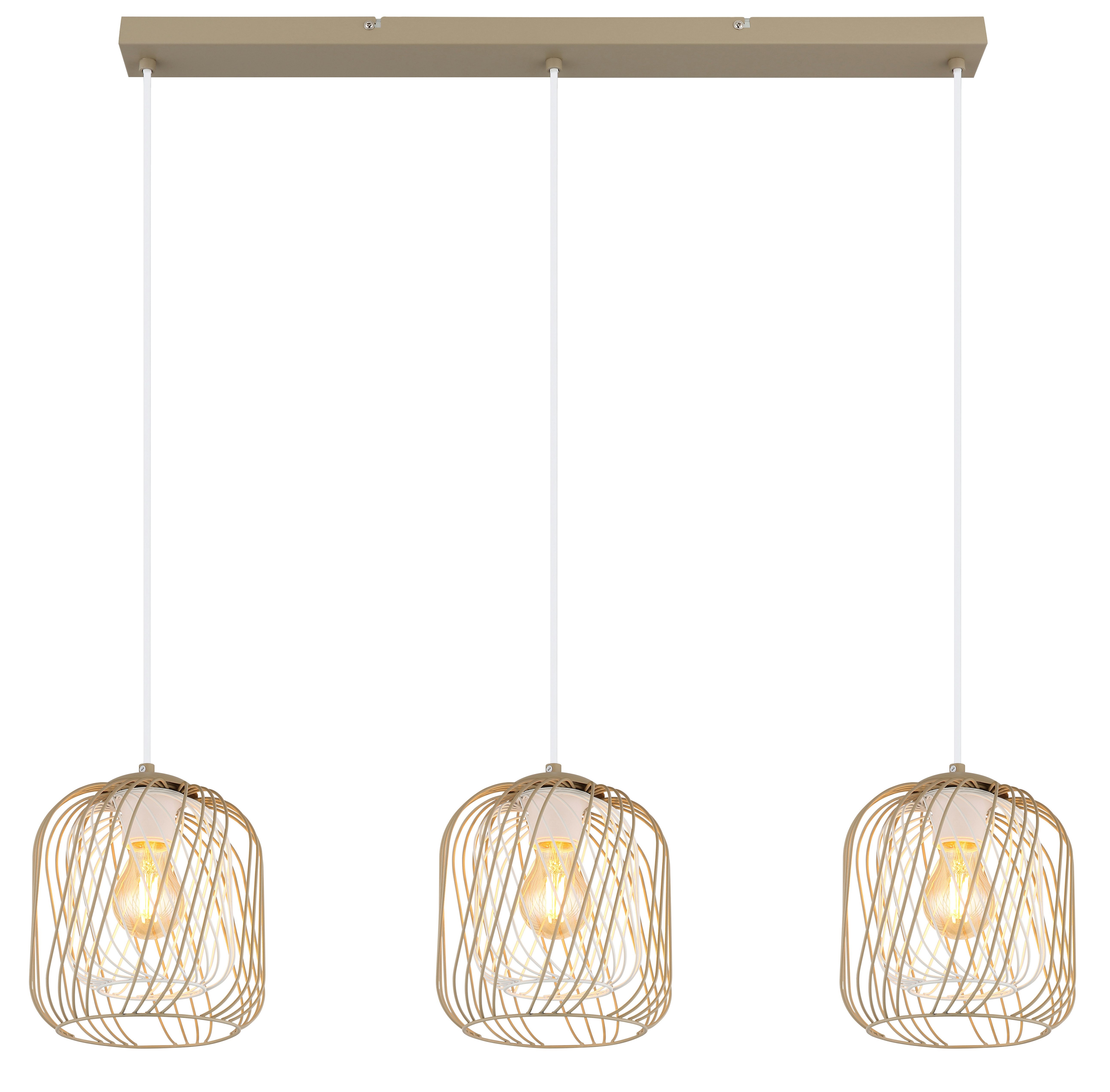 GLOBO LIGHTING Hängeleuchte DICHTI, ohne Leuchtmittel, Hängelampe/Pendelleuchte/Esszimmer/Wohnzimmer/Esstisch