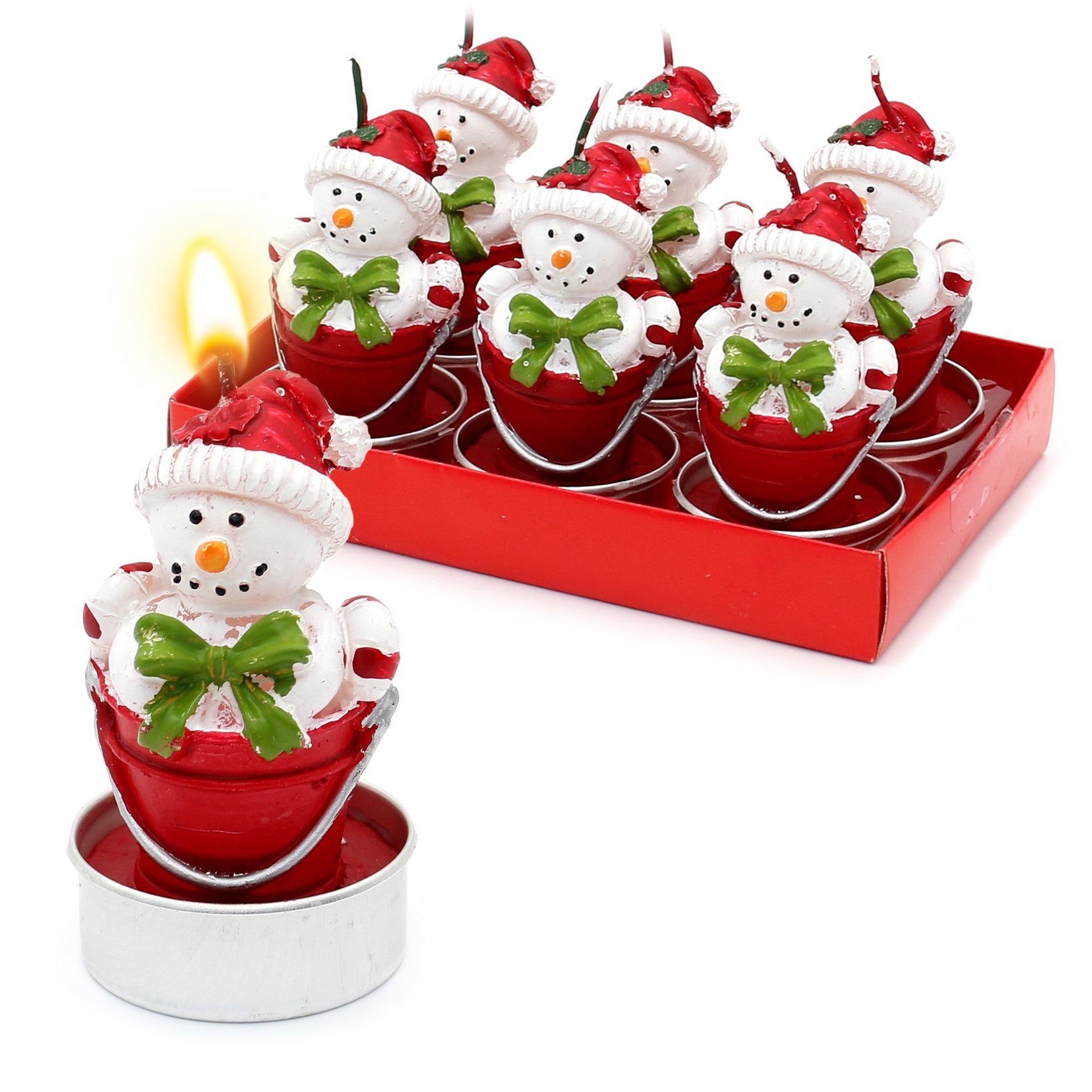 Dekohelden24 Teelicht 6er Set Teelichte, Motiv über Dropdown-Menü wählbar ( günstig online kaufen