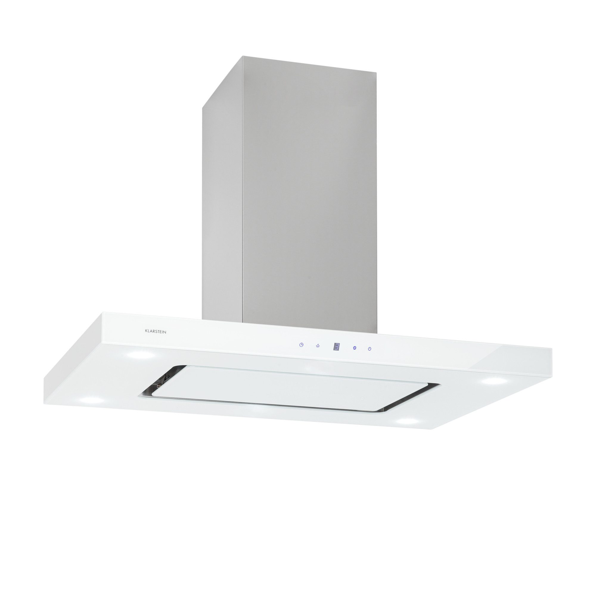Klarstein Deckenhaube Valeria Serie TK15-Valeria-WH Valeria, Inselabzugshaube Dunstabzugshaube Umluft Abluft