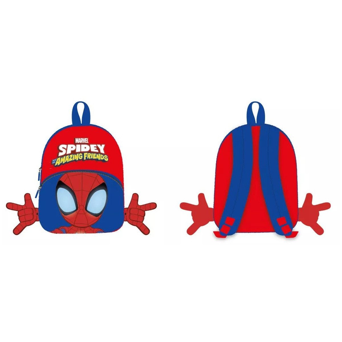 Spiderman Kinderrucksack Spiderman Spidey 3D Plüsch Rucksack, Tasche 30 cm (1-tlg)