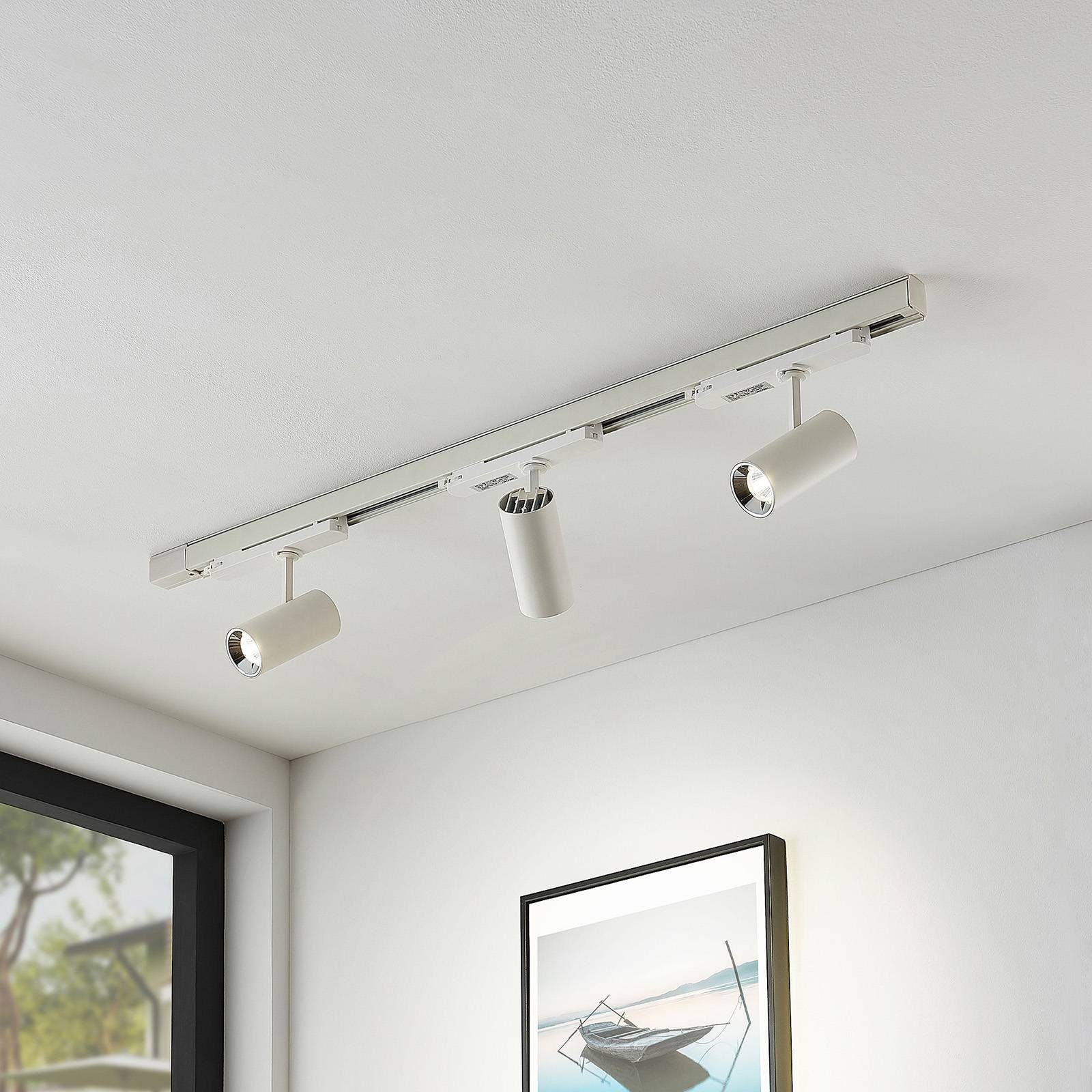Arcchio Schienensystem-Leuchten Vedro, 20.7 cm, Aluminium, Modern, weiß, inkl. Leuchtmittel Kunststoff