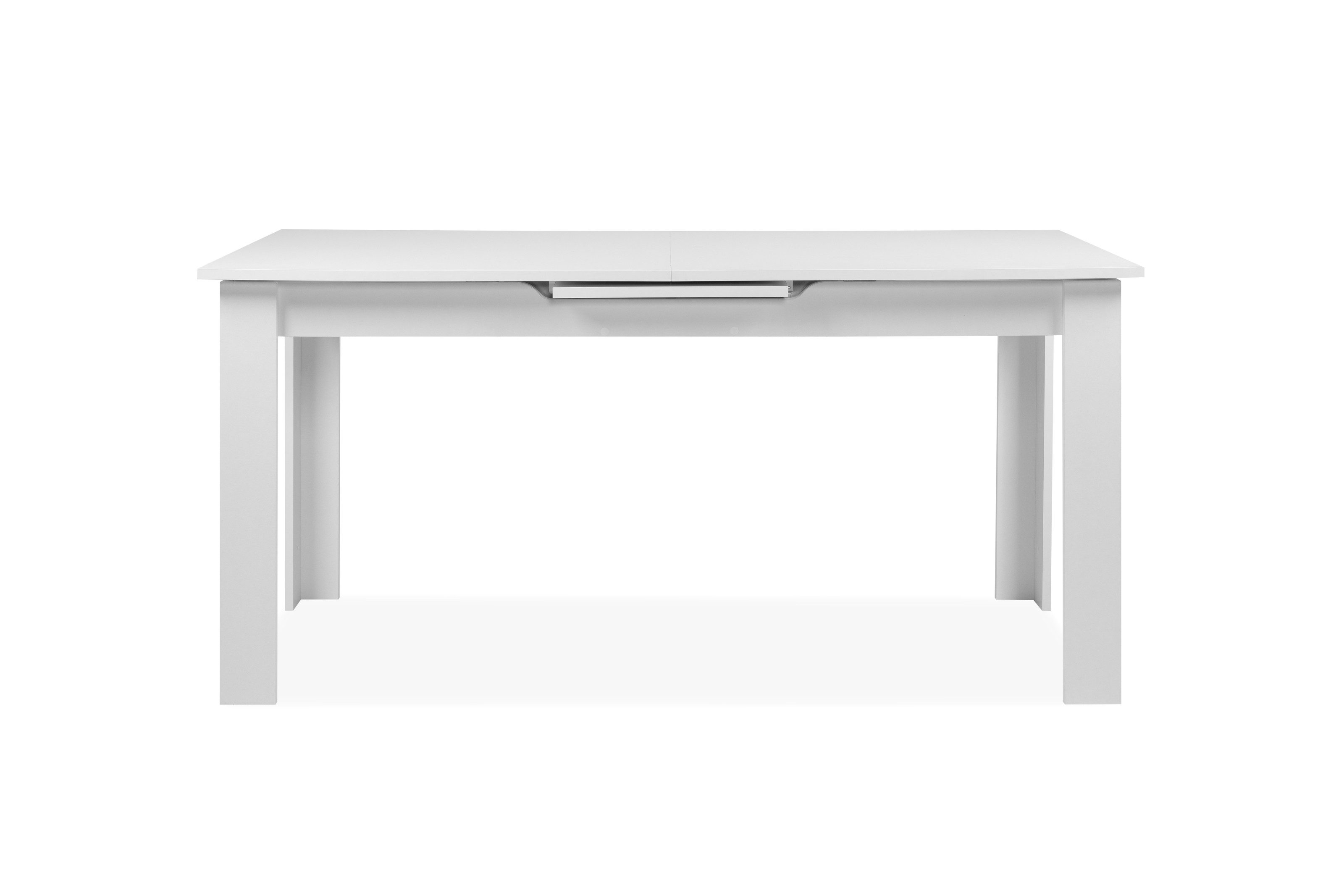 Finori Kulissentisch ausziehbar bis 200cm, in Weiß - 160/200x75x80cm (BxHxT) – Bild 5 von 5