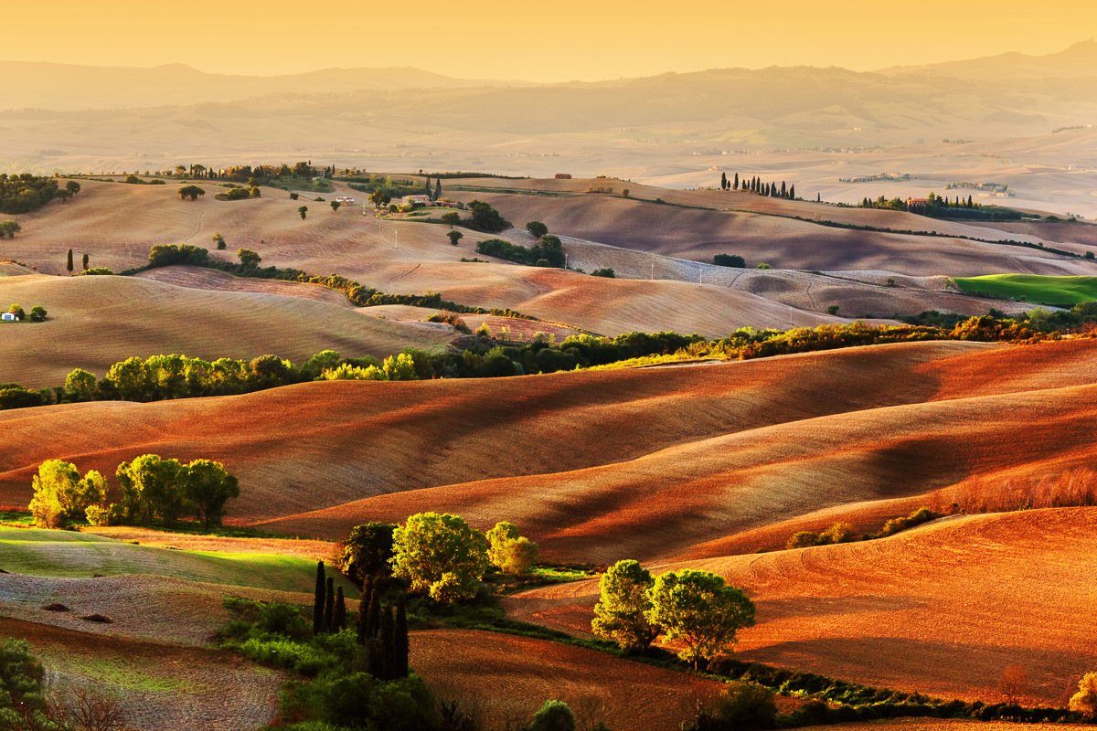 Fototapete Papermoon Toskana Landschaft