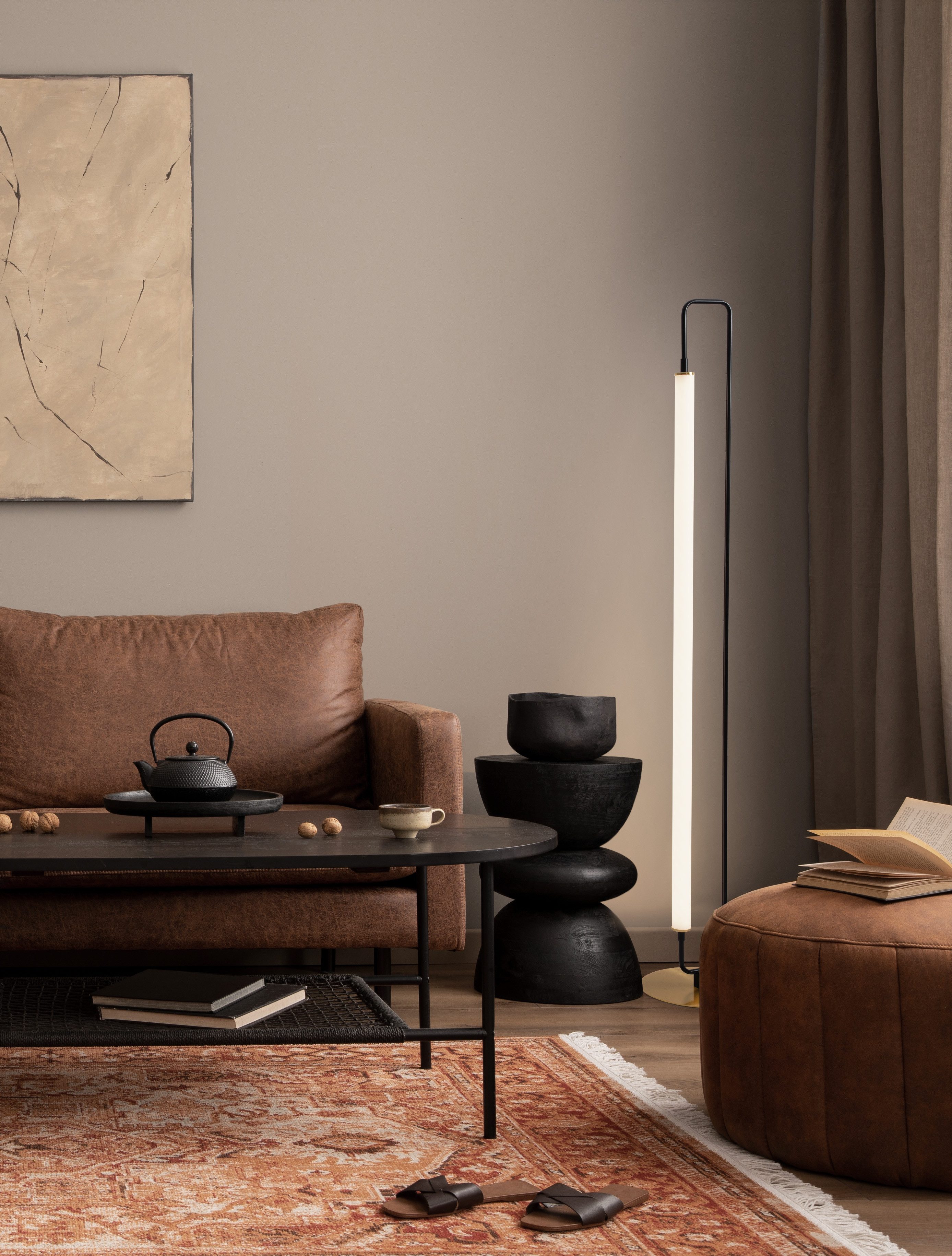 Nova Luce Stehlampe WETRO, LED fest integriert, Warmweiß
