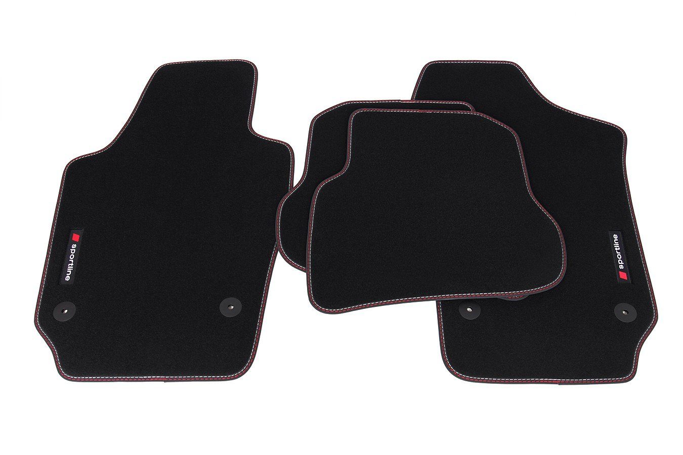 tuning-art Auto-Fußmatten C452 Automatten Set passgenau für Seat Ibiza 4 6J 6P ST 2009-2017