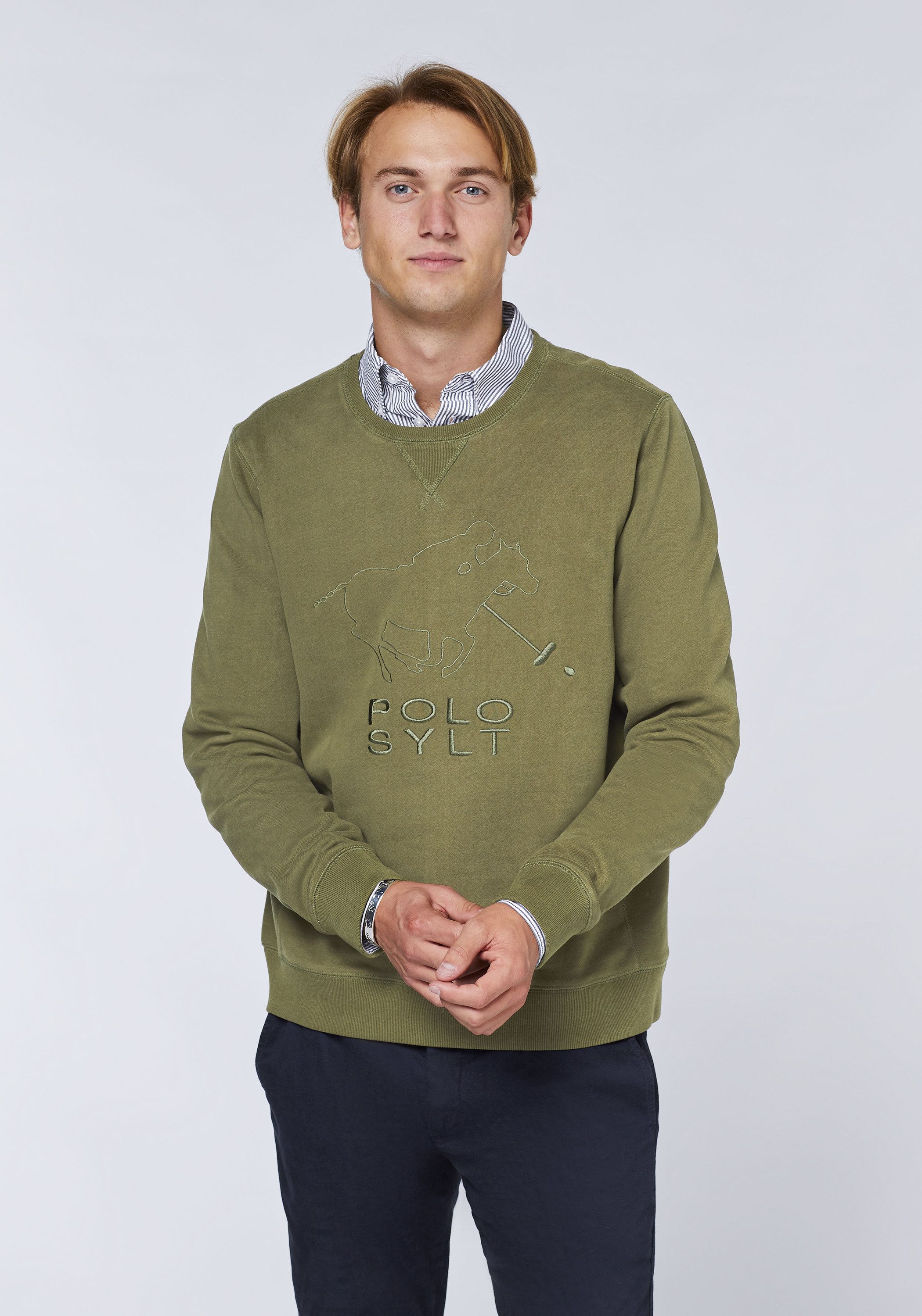 Polo Sylt Sweatshirt im Label-Design