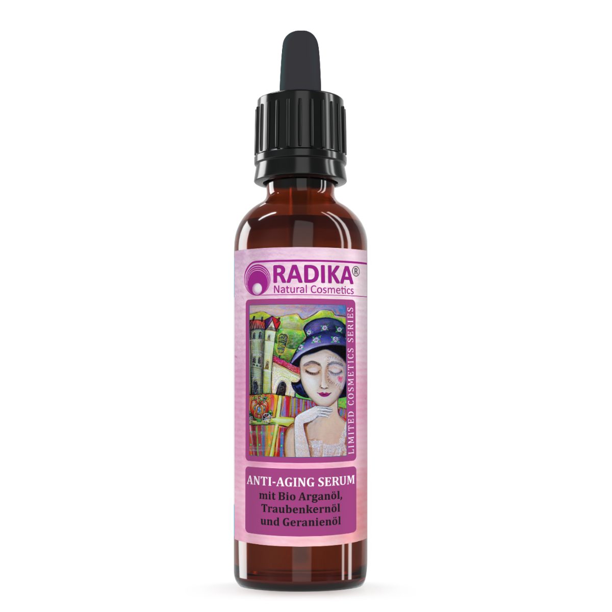 BIOHERBA R Pflege-Set Anti-Aging Serum- Bio Arganöl, Traubenkern-& Geranienöl 50ml