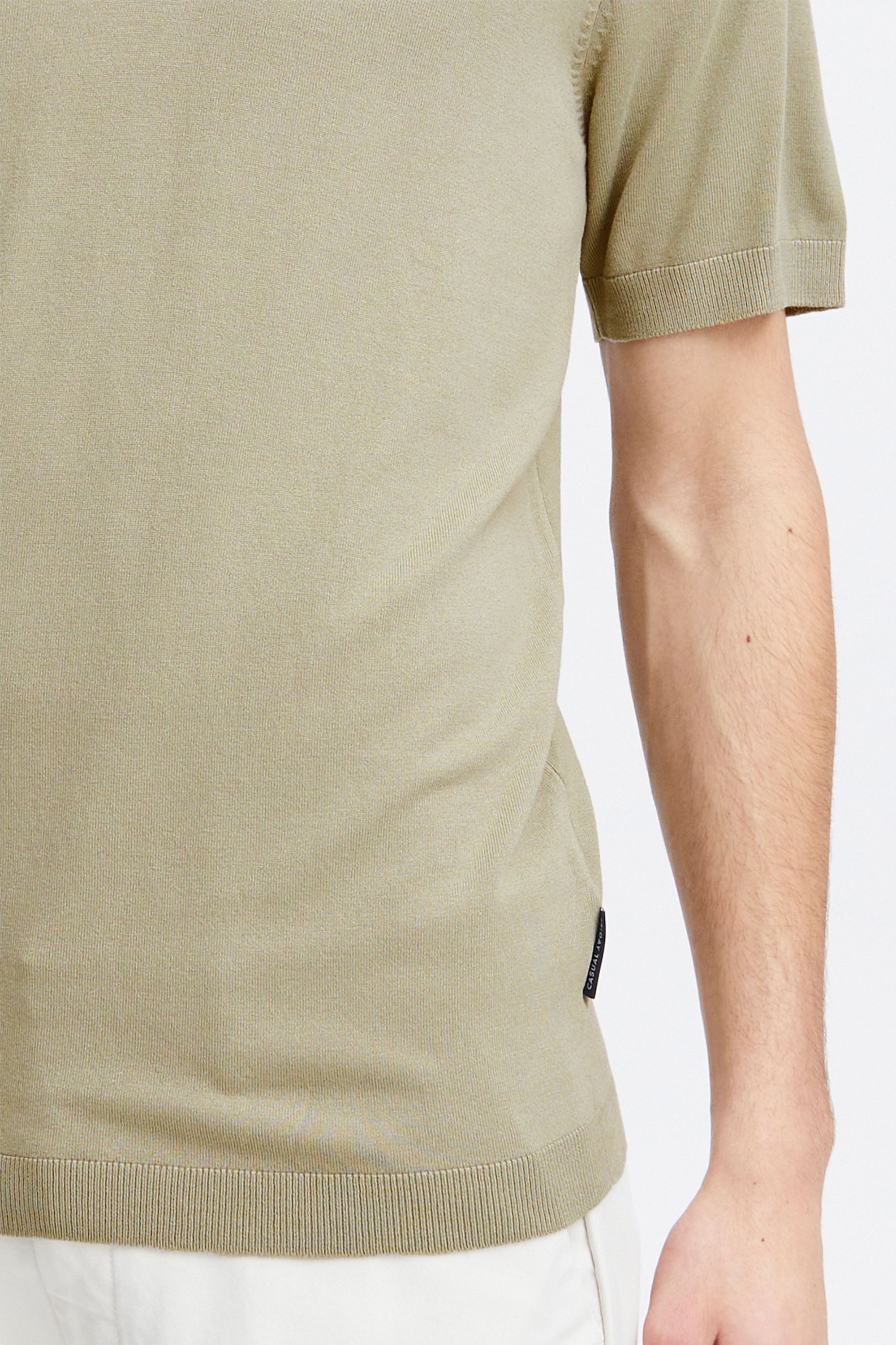 Casual Friday Poloshirt CFKarl Strukturiertes Poloshirt mit Reißverschluss