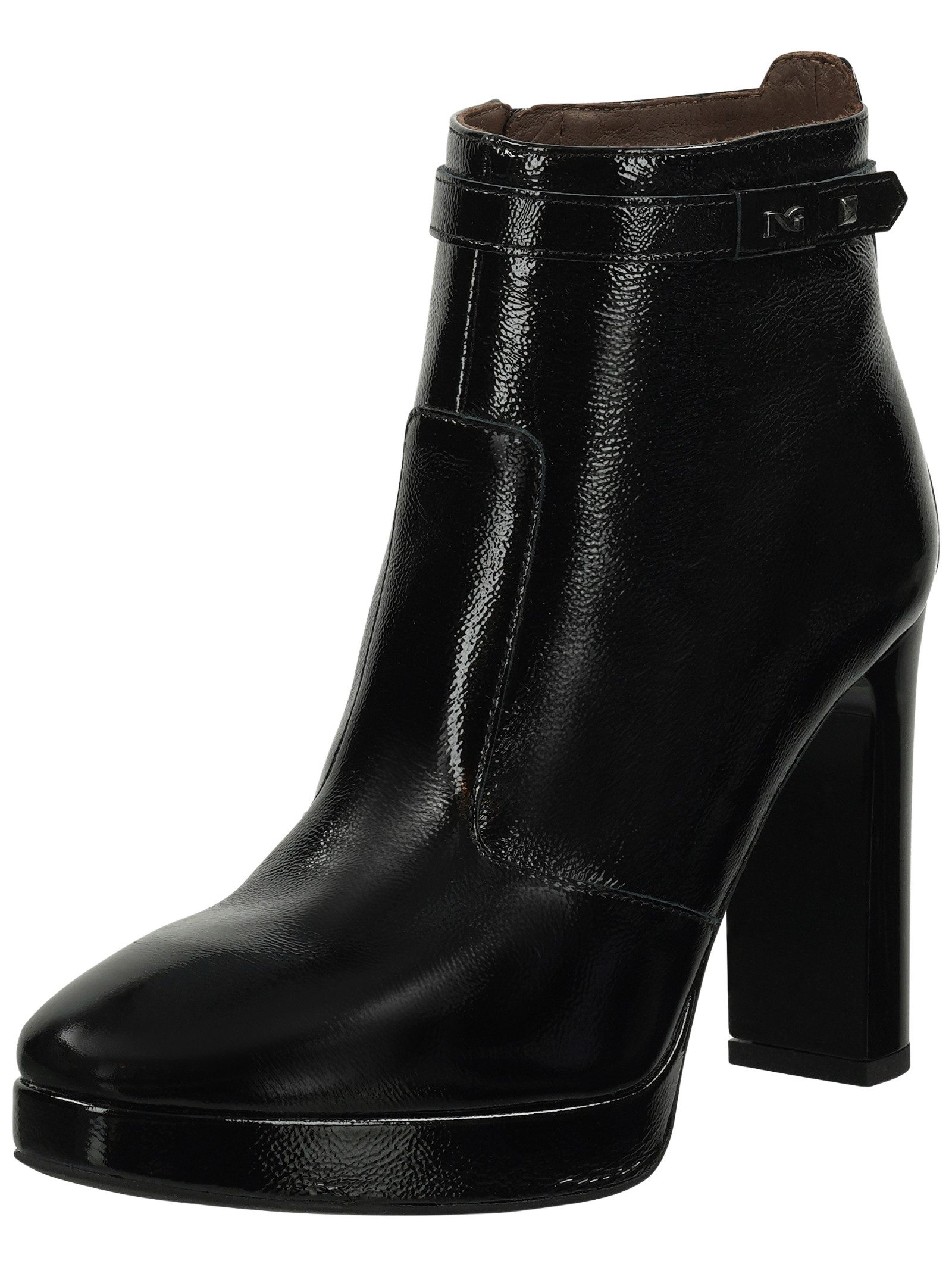Stiefelette Leder High-Heel-Stiefelette