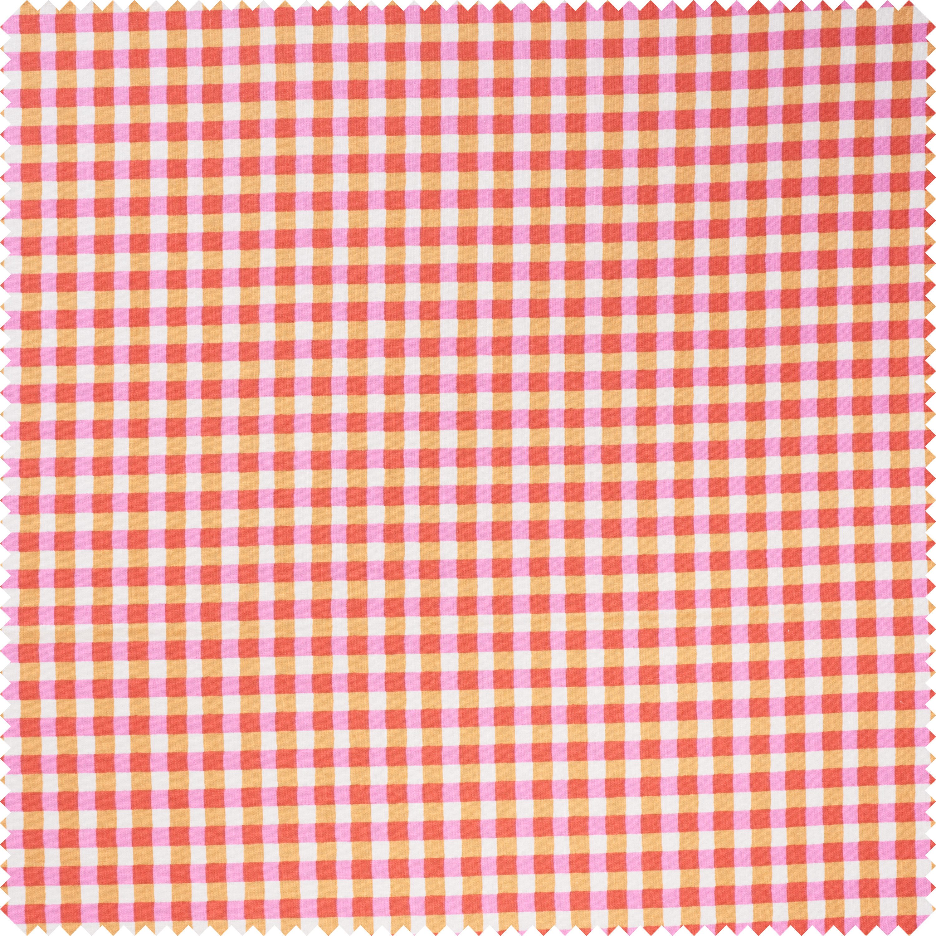 VBS Stoff Karo Kavia Red, 150cm breit, Meterware