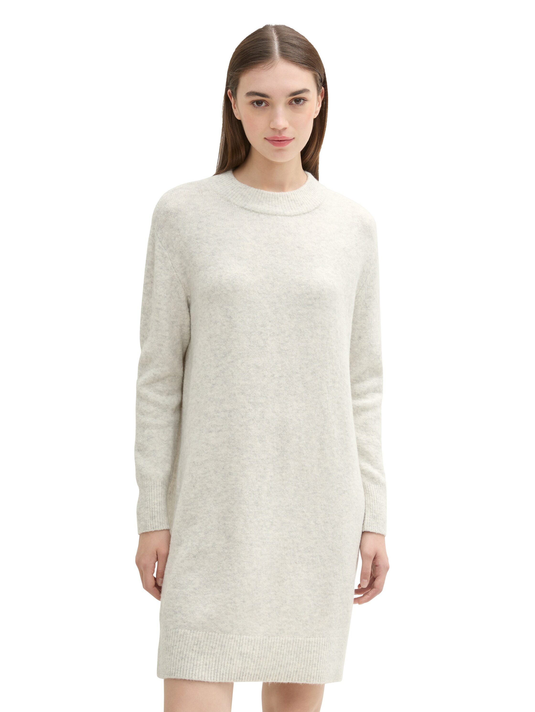 TOM TAILOR Denim Strickkleid in Melange Optik