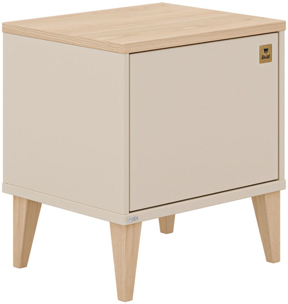 PAIDI Nachtkommode MILA & BEN Steiff by PAIDI, Schublade mit Soft-Close, langlebiger Nachttisch in Beige mit Massivholz-Füßen
