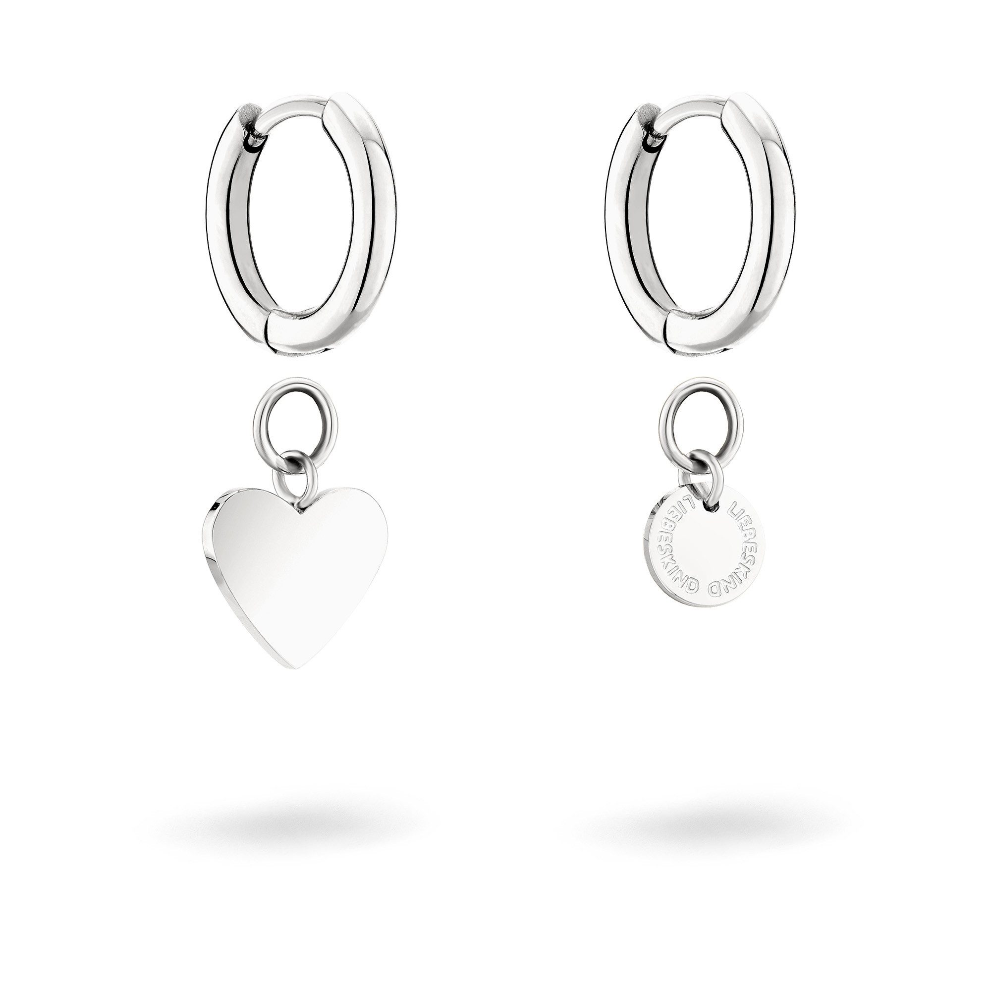 Liebeskind Berlin Paar Creolen Schmuck Edelstahl Layered Love
